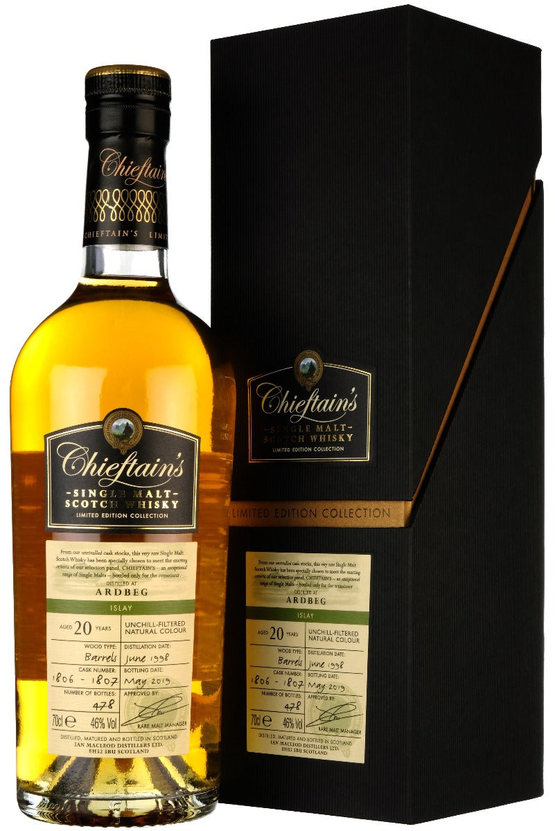 Ardbeg 1998-2019 | 20 Year Old | Chieftain's | Casks 1806 & 1807