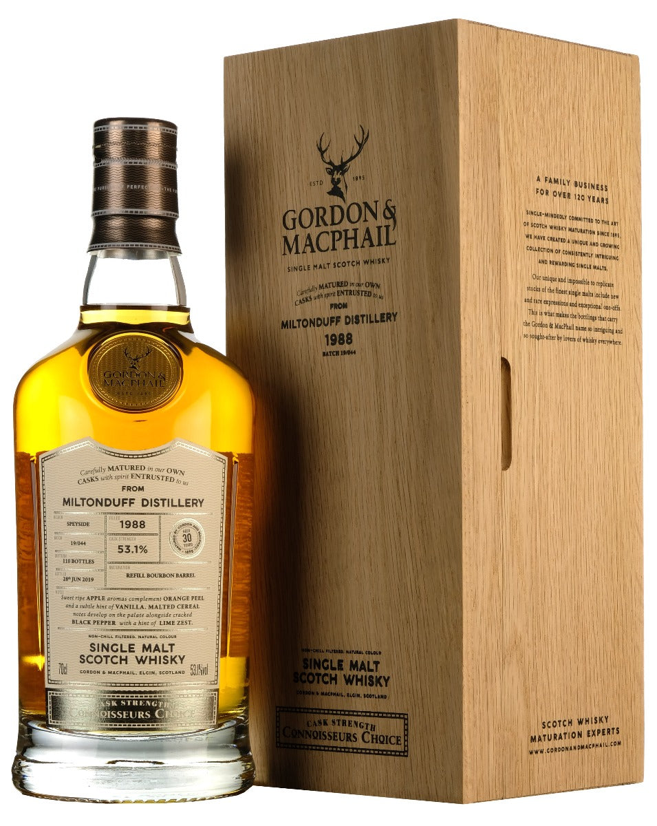 Miltonduff 1988-2019 | 30 Year Old Gordon & MacPhail Connoisseurs Choice Single Cask 67688