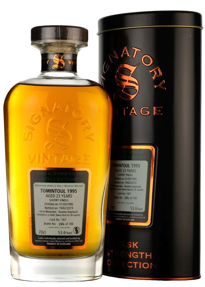 Tomintoul 1995-2019 | 23 Year Old Signatory Vintage Cask Strength Collection Single Cask 16/1