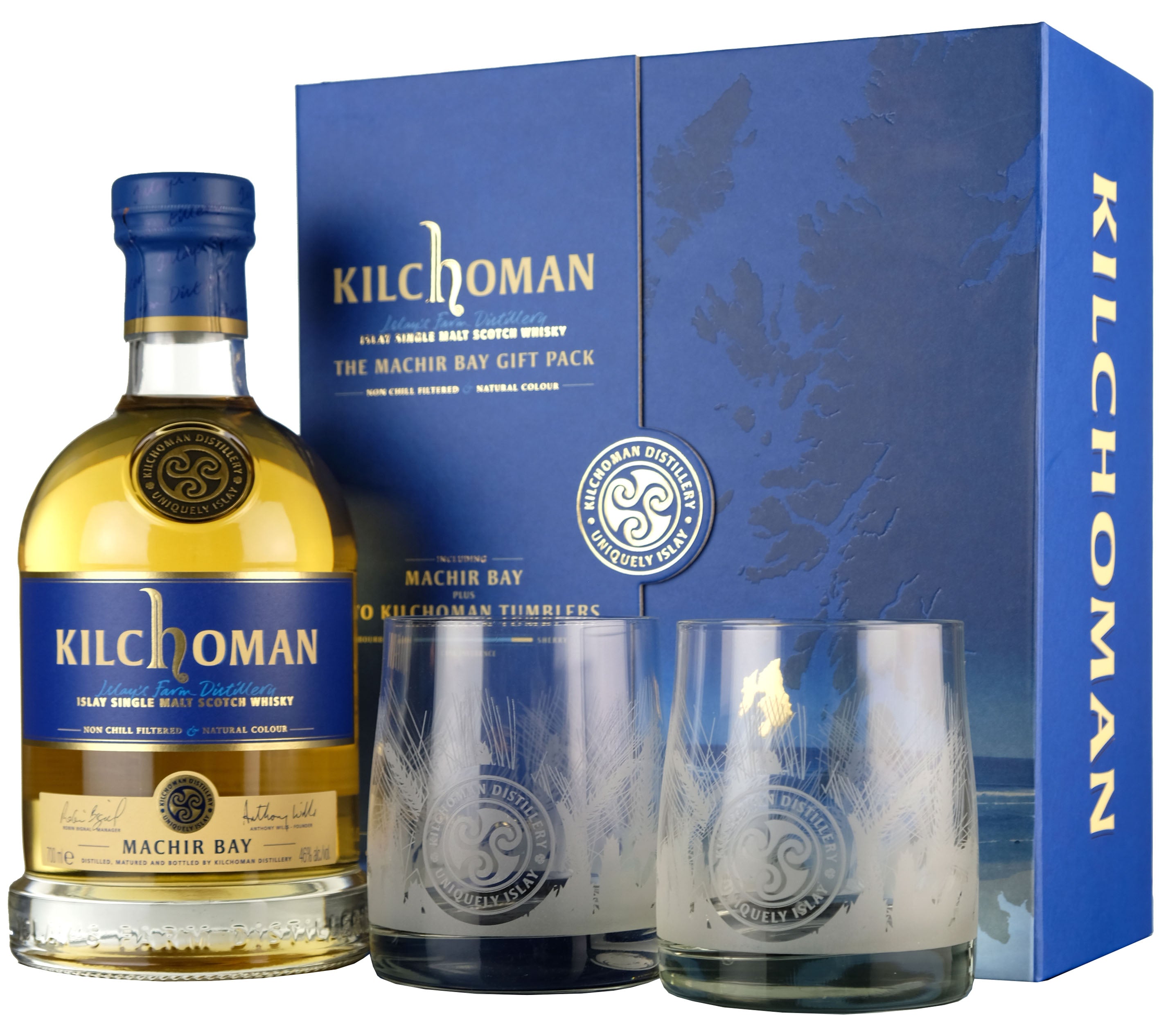 Kilchoman Machir Bay Islay Single Malt Scotch Whisky - 46% ABV, 70cl, Non-Chill Filtered, Gift Box