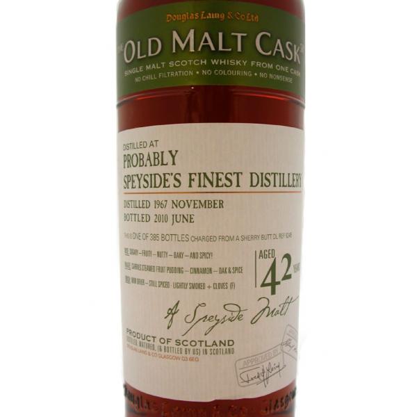 1967 Probably Speyside's Finest 42 Year Old (Glenfarclas) | Old Malt Cask 6245