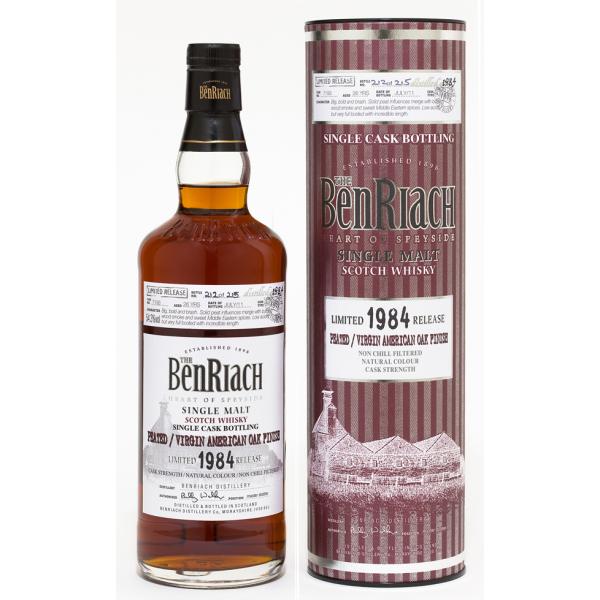 benriach, 1984, 26, year, old, cask, 7193, virgin oak, hogshead, bottled, july, 2011, speyside, single, malt, scotch, whisky, whiskey