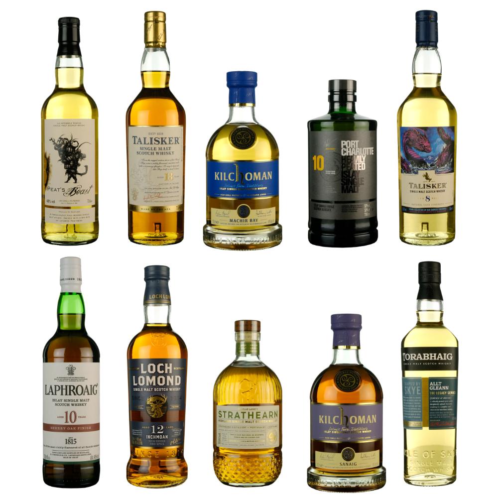 Top 10 Peated Whiskies