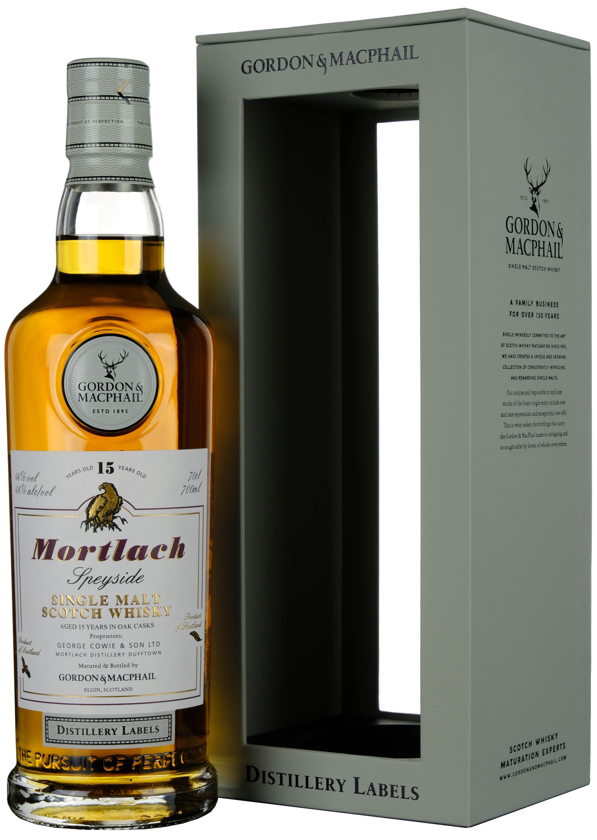 Mortlach 15 Year Old Gordon & MacPhail Distillery Labels
