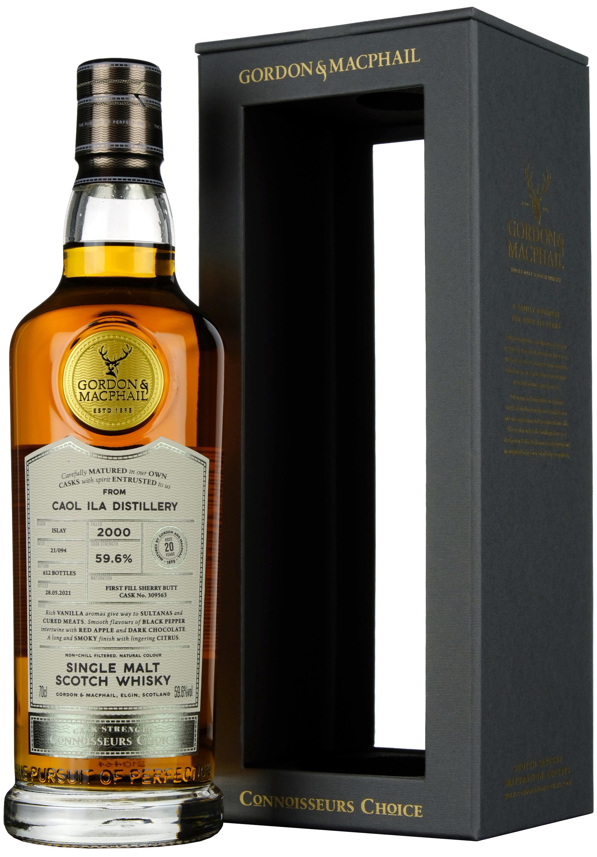 Caol Ila 2000-2021 | 20 Year Old Gordon & MacPhail Connoisseurs Choice Single Cask 309563