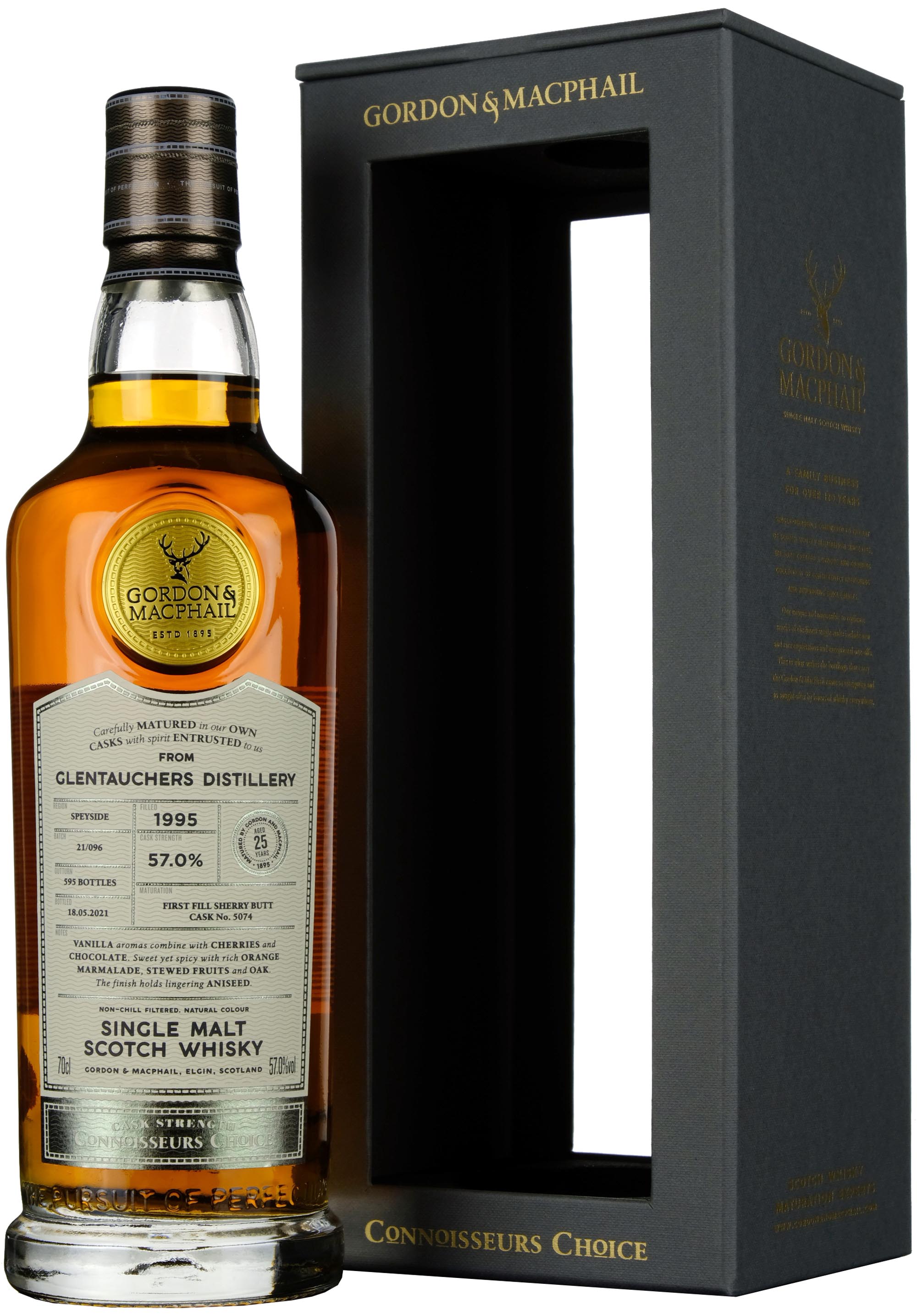 Glentauchers 1995-2021 | 25 Year Old  Gordon & MacPhail Connoisseurs Choice Single Cask 5074