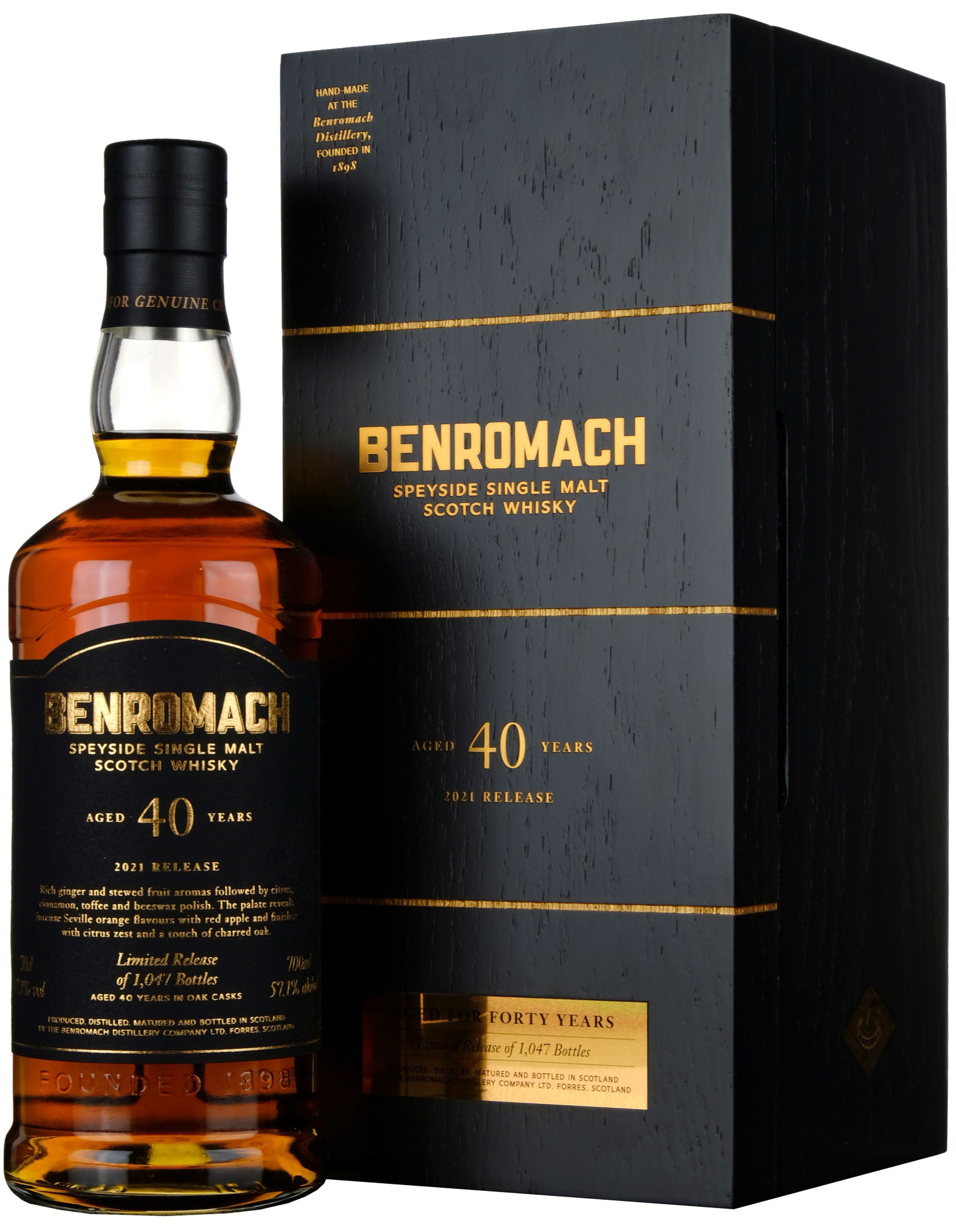 Benromach 40 Year Old 2021 Release Batch 1