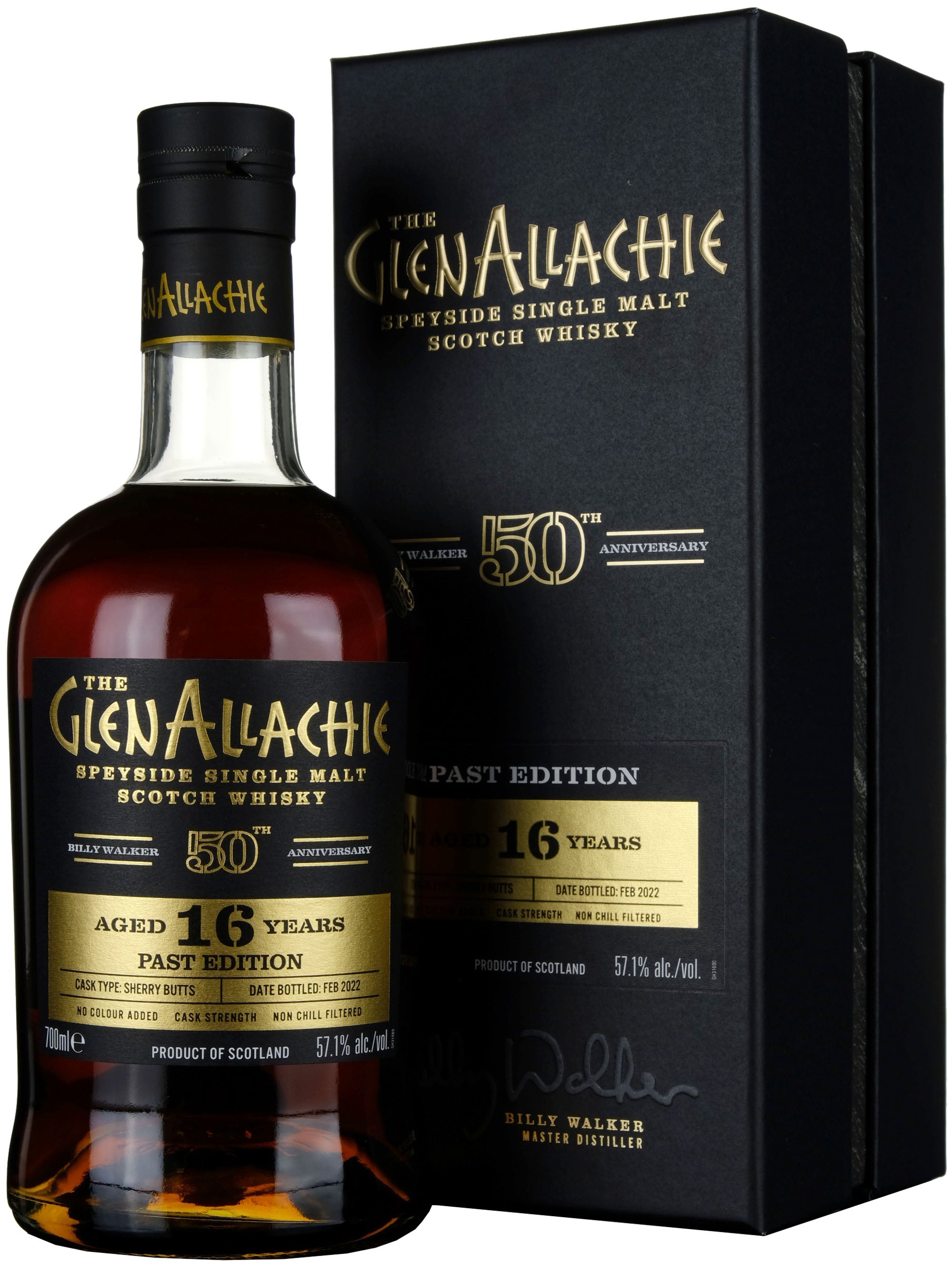 Glenallachie 16 Year Old Billy Walker 50th Anniversary Past Edition Bottled 2022