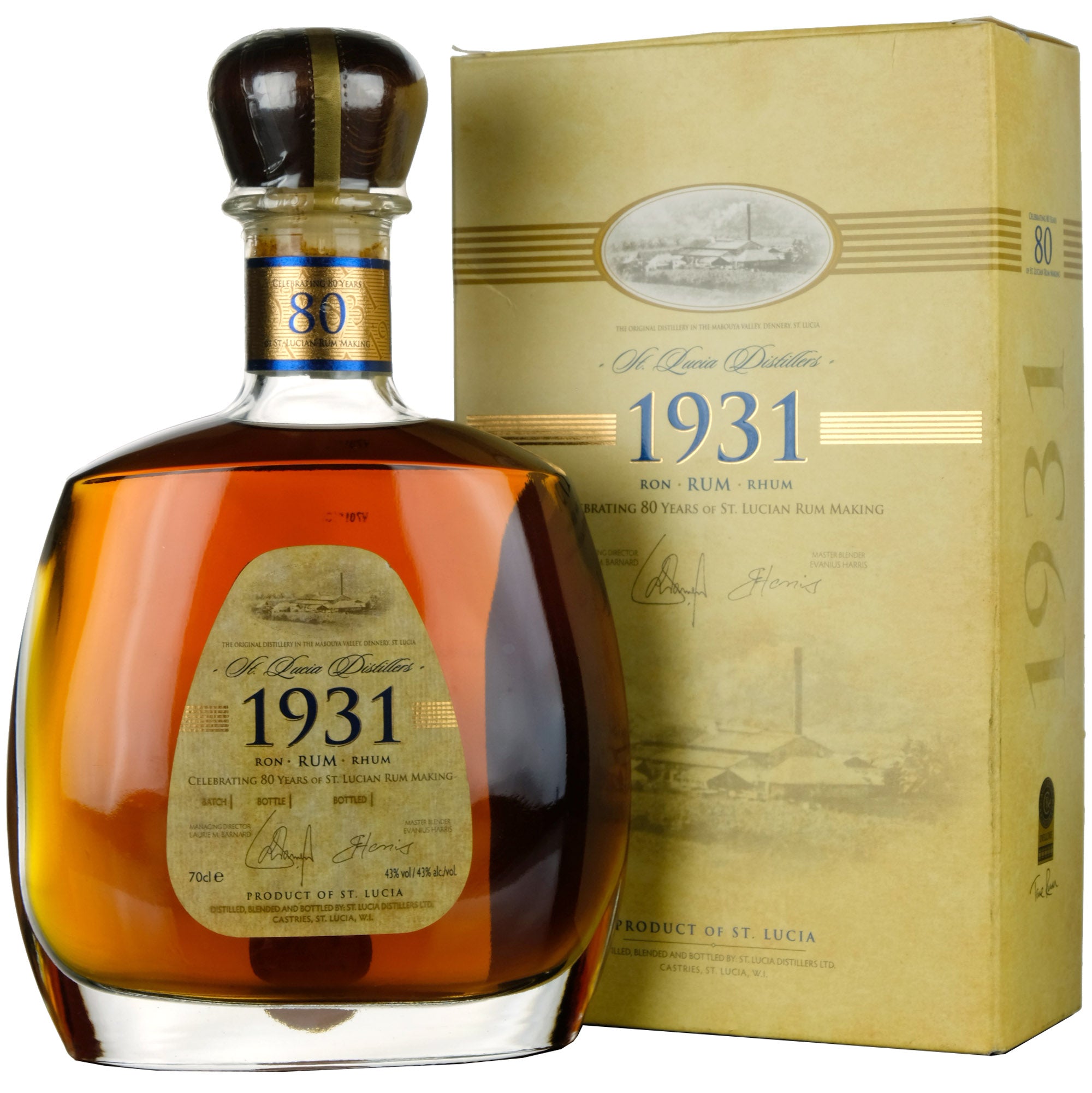 St Lucia Distillers 1931 Rum Celebrating 80 Years Batch 1 Bottled 2011