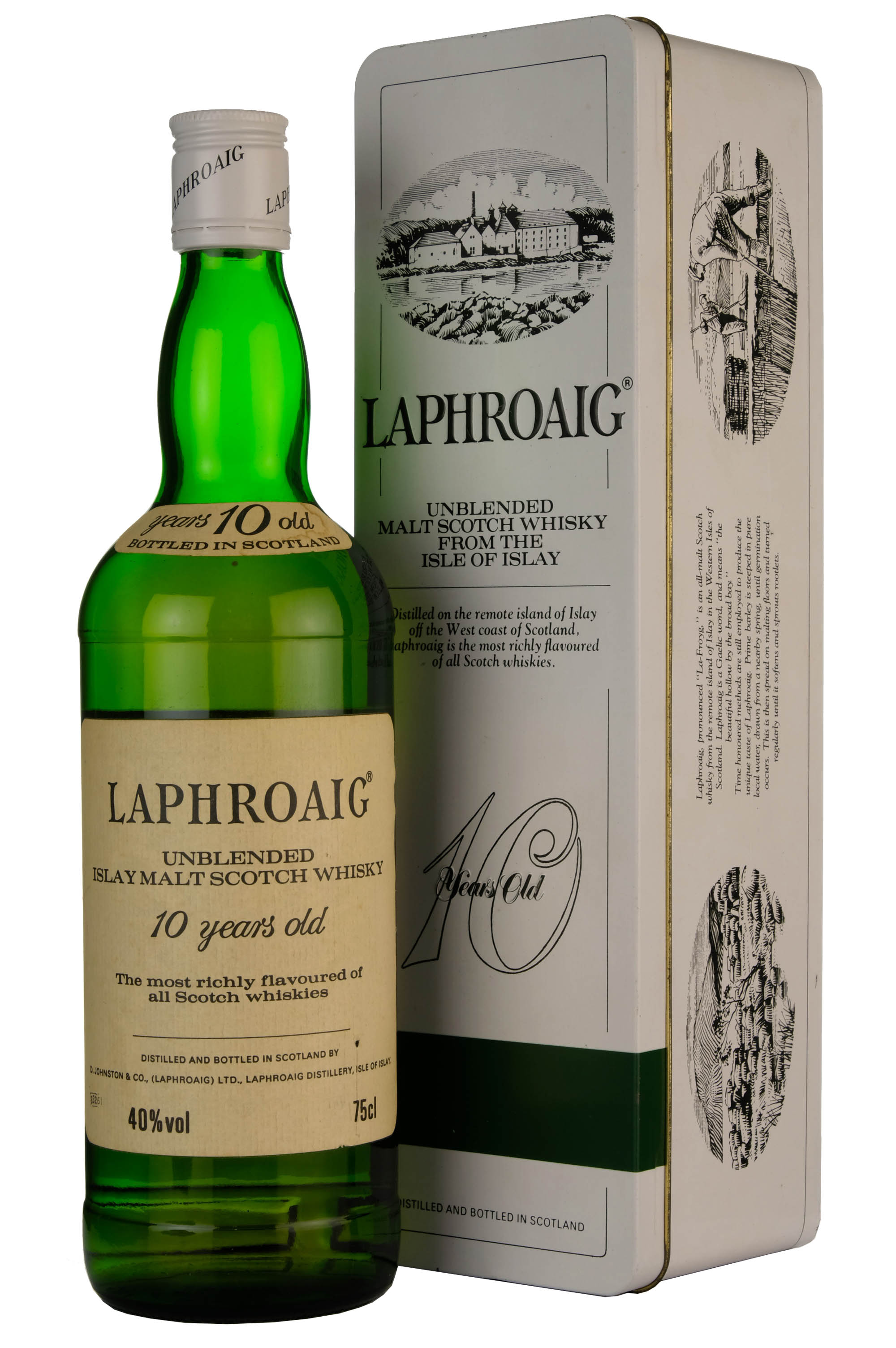 Laphroaig 10 Year Old Unblended Bottled 1983