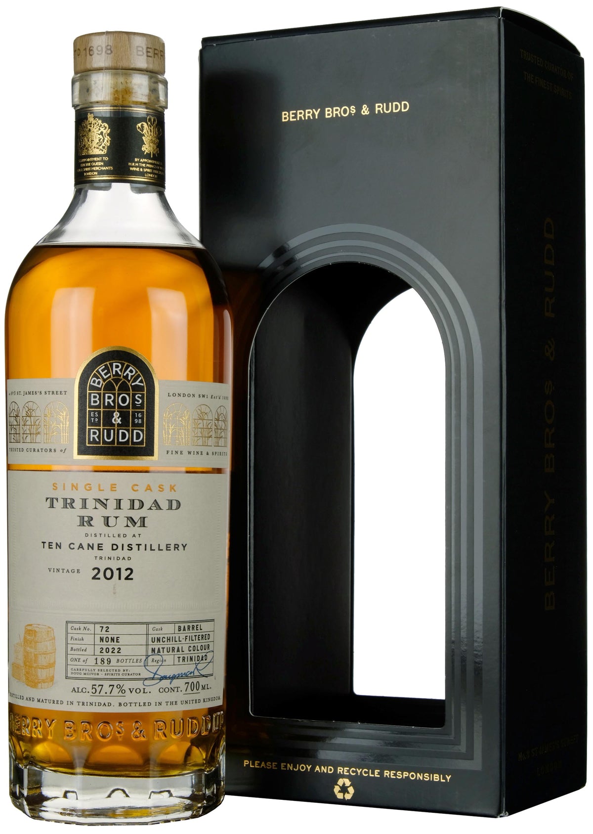 Ten Cane 2012-2022 | 10 Year Old Berry Bros Single Cask 72
