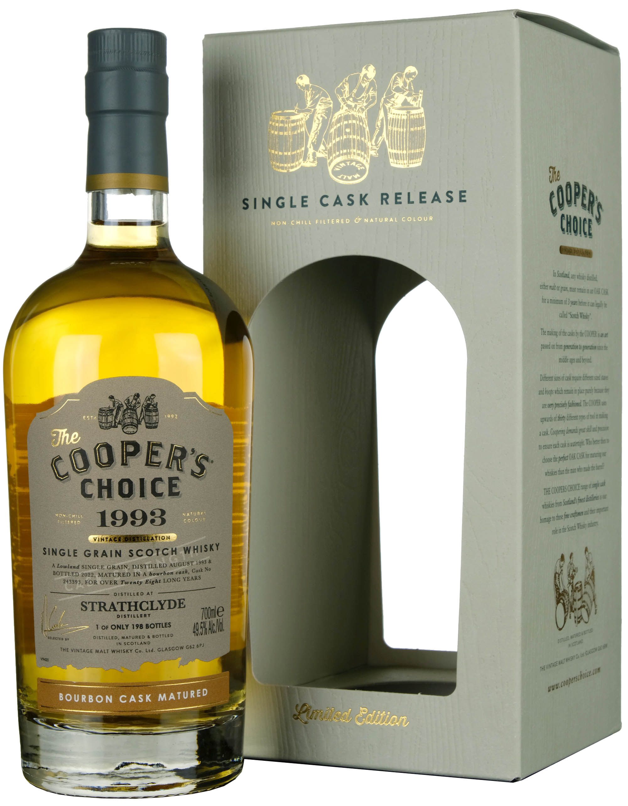 Strathclyde 1993-2022 | 28 Year Old Cooper's Choice Single Cask 243393