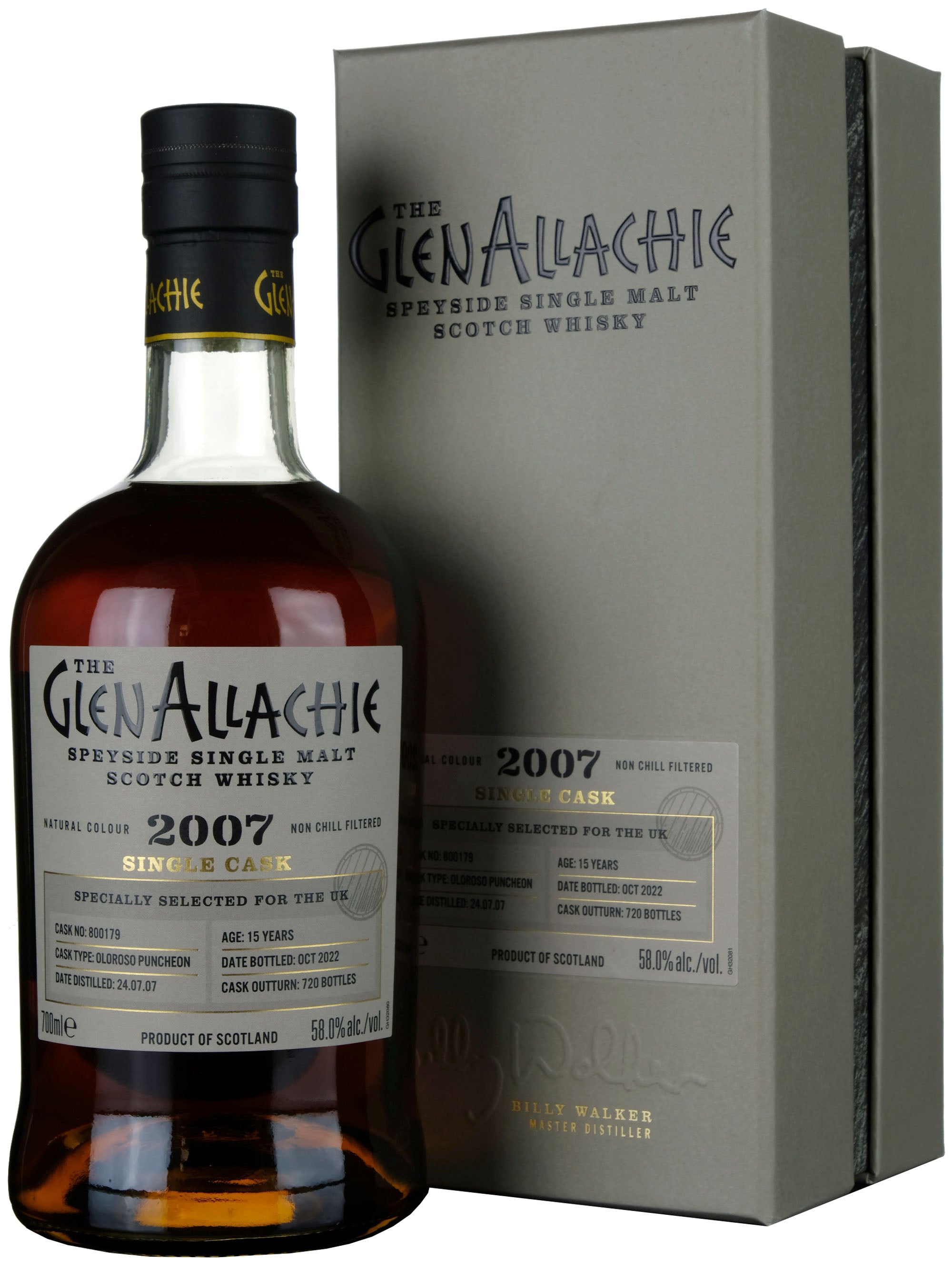 Glenallachie 2007-2022 | 15 Year Old Single Cask 800179 UK Exclusive