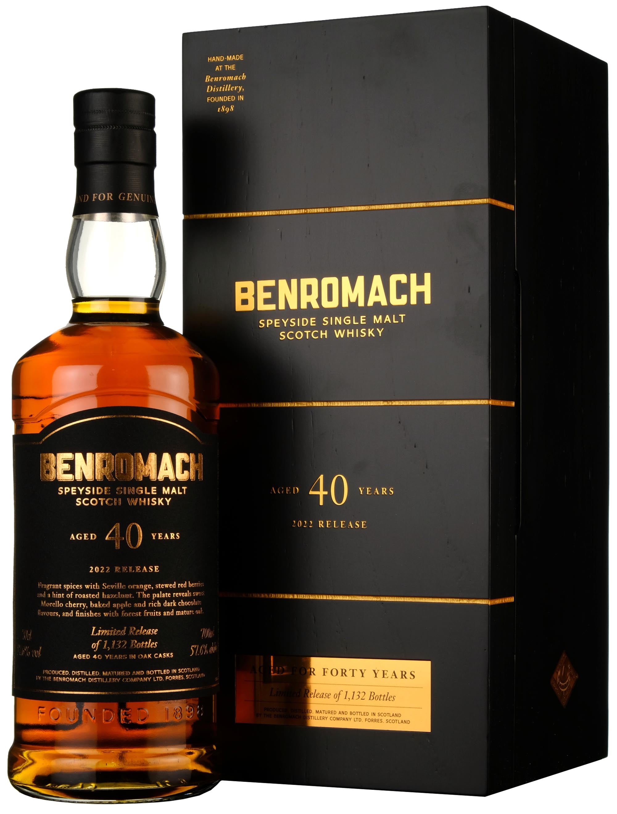 Benromach 40 Year Old Batch 1 Bottled 2021