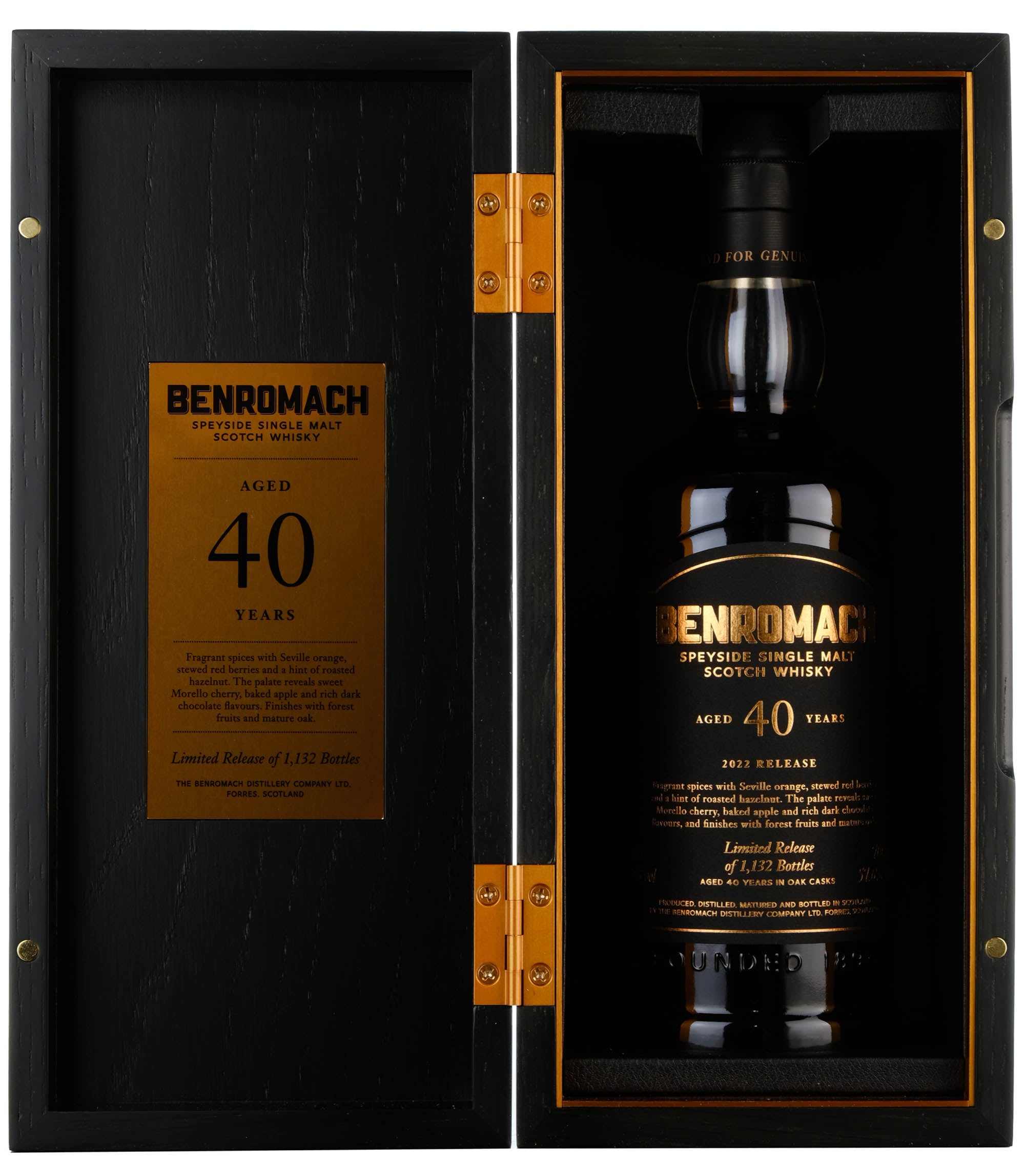 Benromach 40 Year Old Batch 1 Bottled 2021