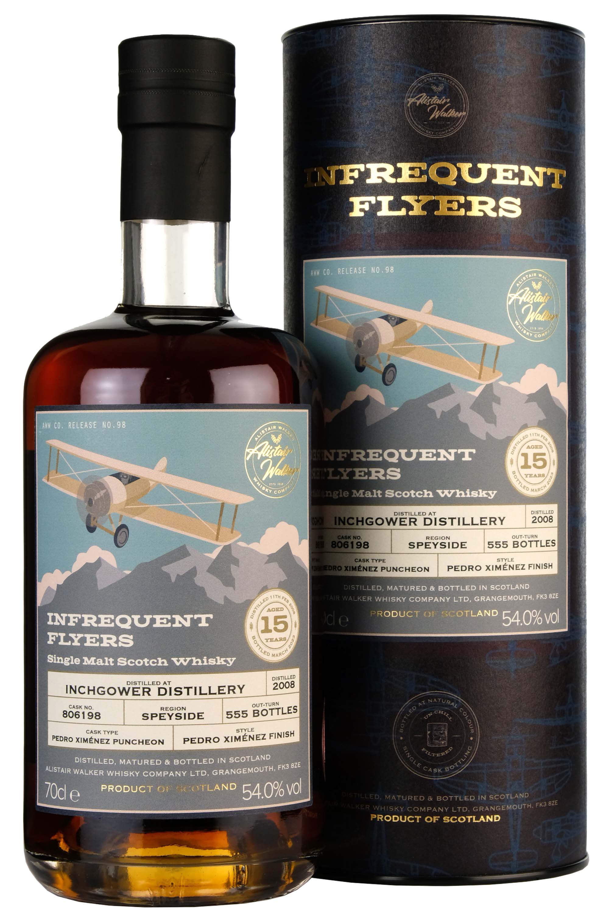 Inchgower 2008-2023 | 15 Year Old Infrequent Flyers Single Cask 806198