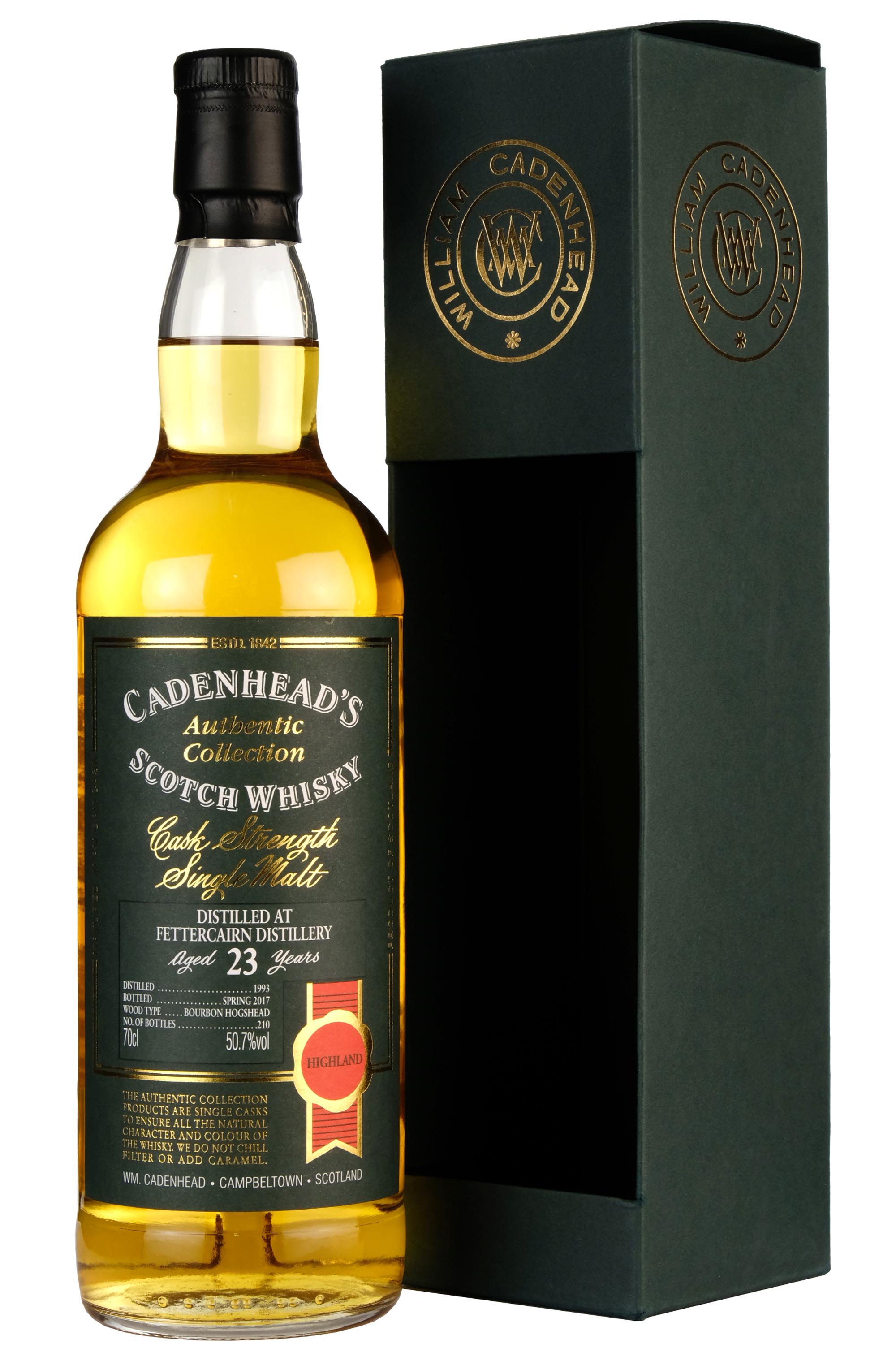 Fettercairn 1993-2017 | 23 Year Old Cadenhead's Authentic Collection Single Cask