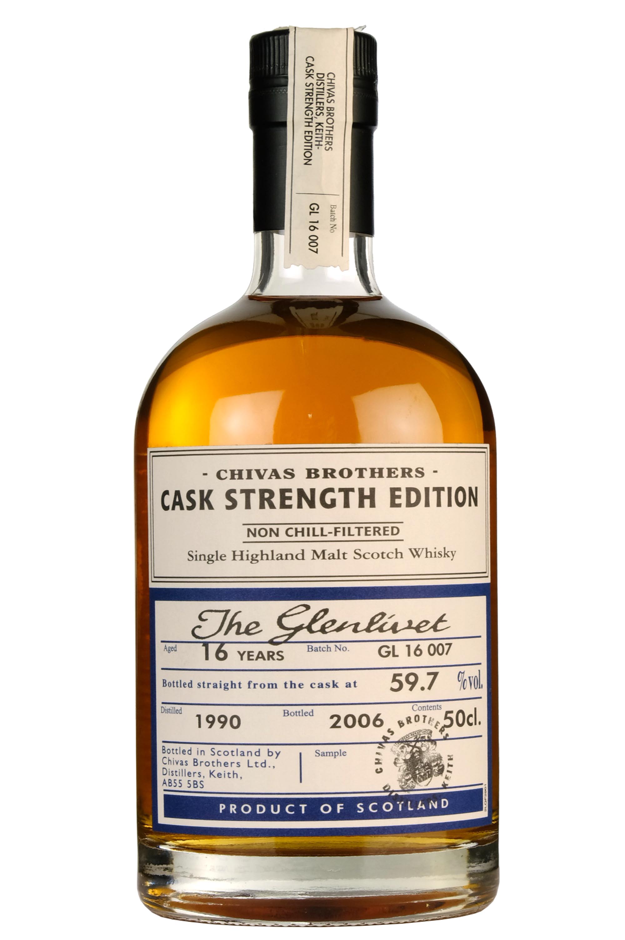 Glenlivet 1990-2006 | 16 Year Old Chivas Brothers Cask Strength Edition