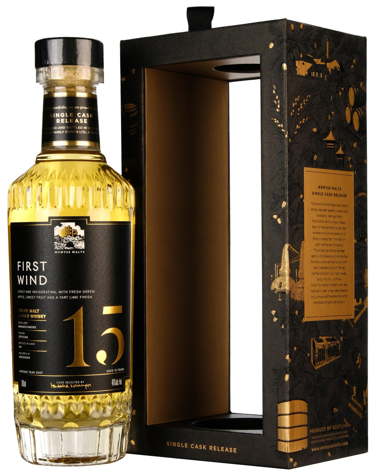 Mannochmore 2007-2023 | 15 Year Old Wemyss Malts First Wind Single Cask