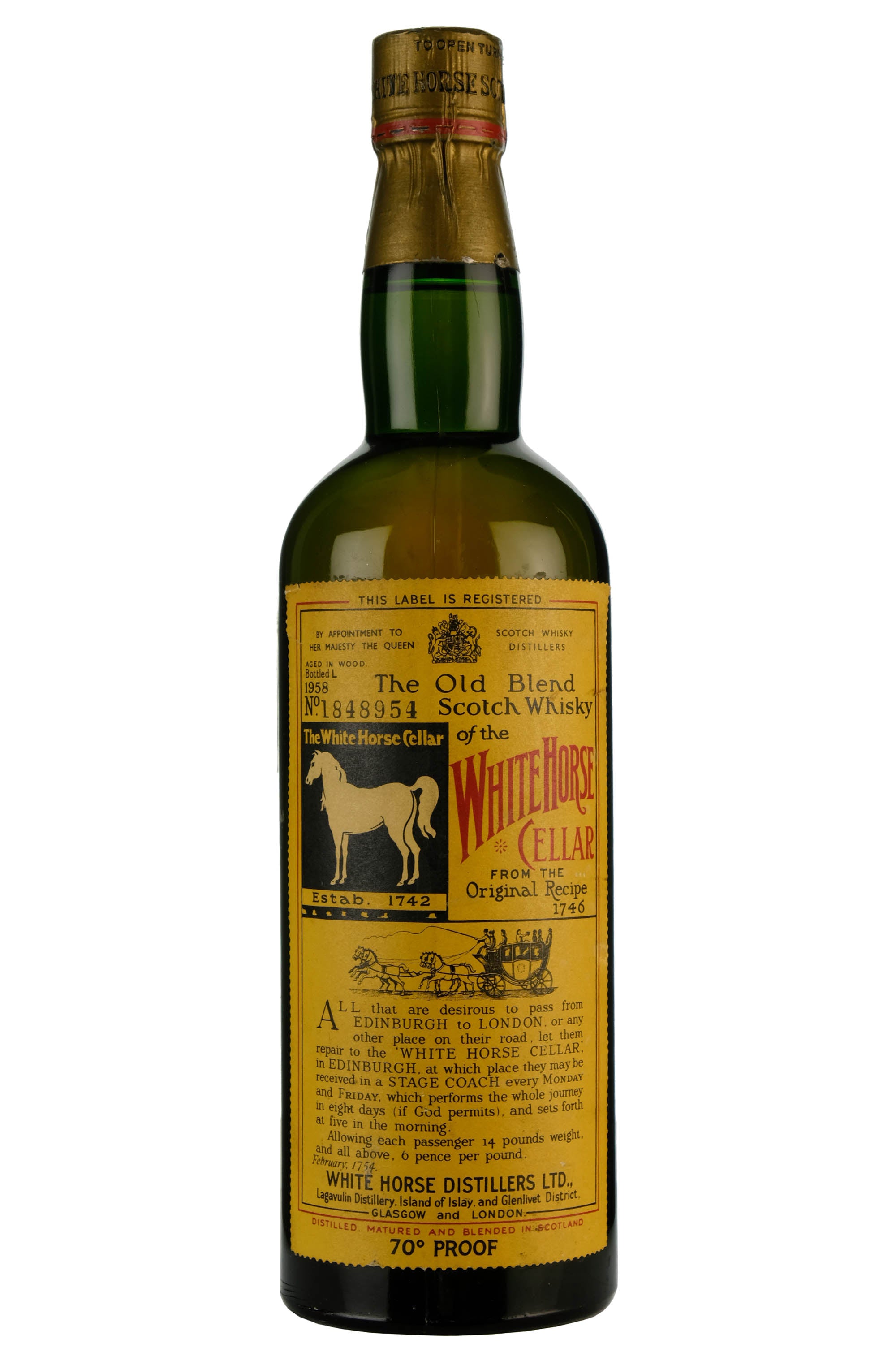 White Horse Cellar Bottled 1958