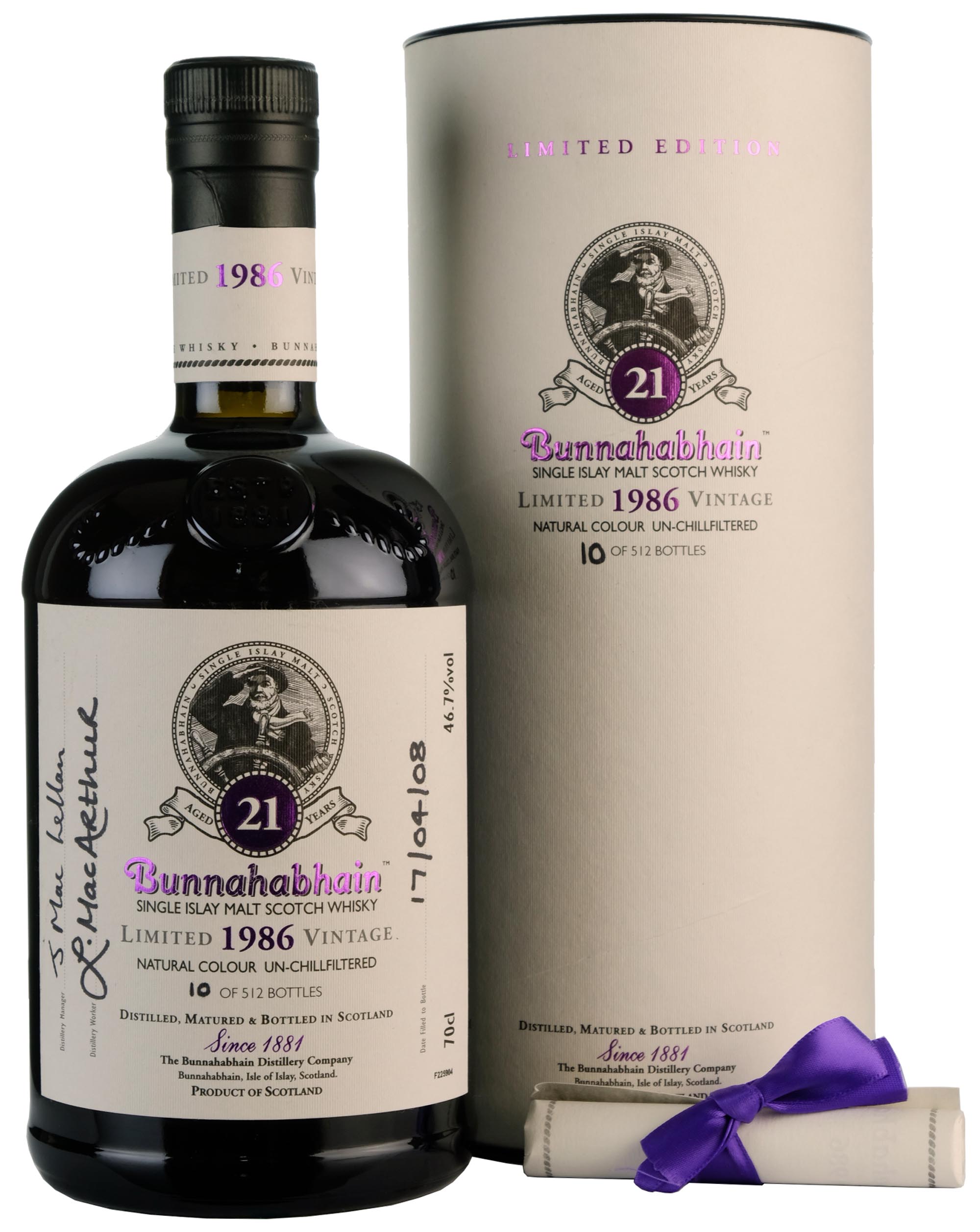 Bunnahabhain 1986-2008 | 21 Year Old Feis Ile 2008