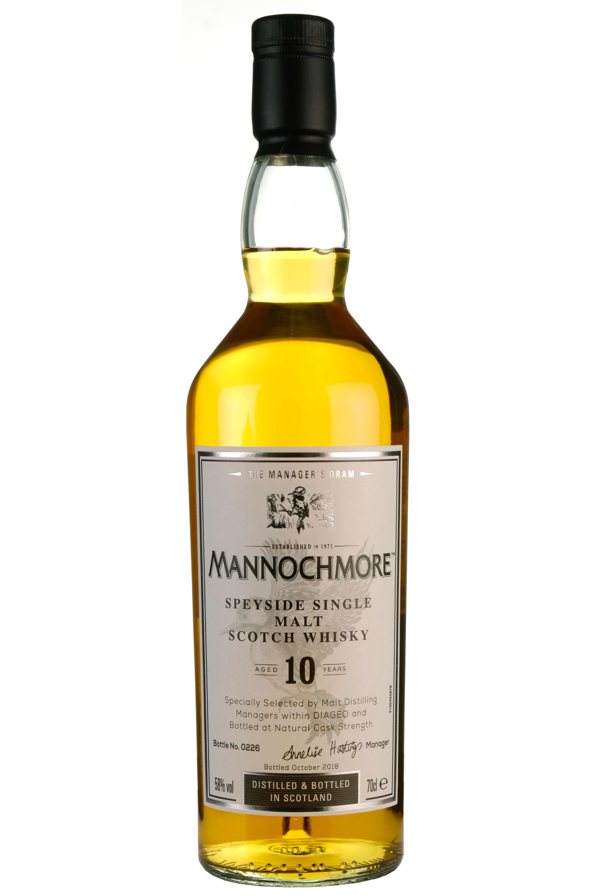 Mannochmore 10 Year Old The Manager's Dram 2018 Release
