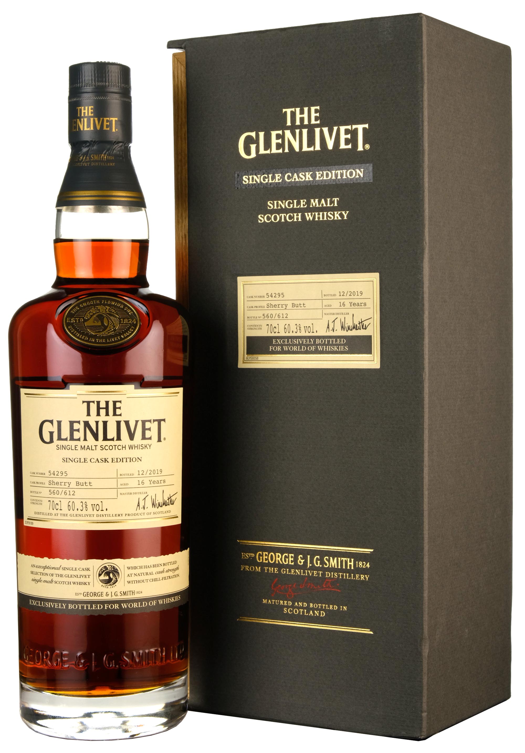 Glenlivet 16 Year Old Single Cask 54295 | World Of Whiskies Exclusive Bottled 2019