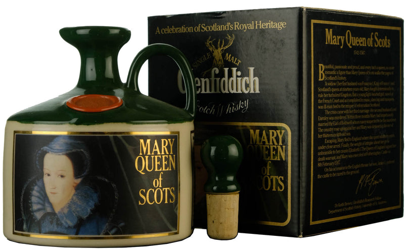 Glenfiddich Mary Queen Of Scots Ceramic 1980s