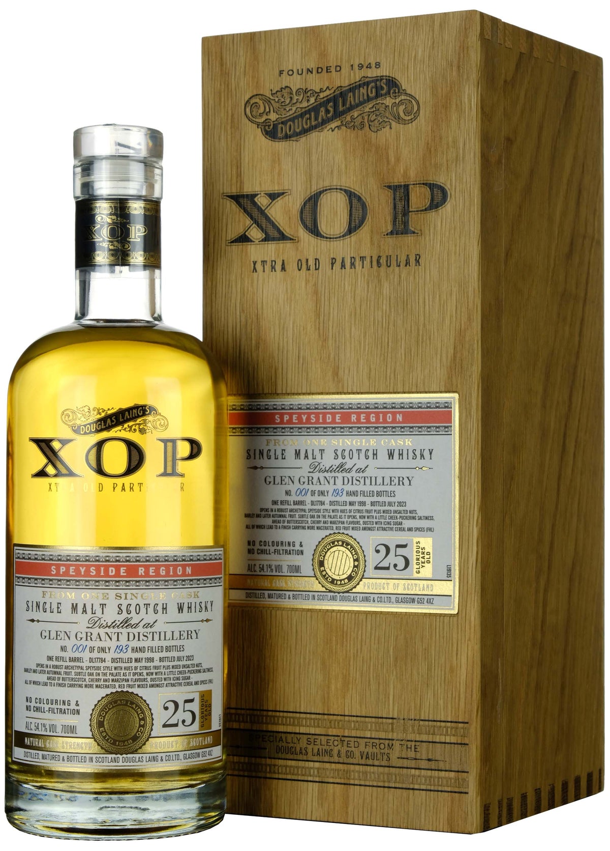 Glen Grant 1998-2023 | 25 Year Old Douglas Laing XOP Single Cask DL17784