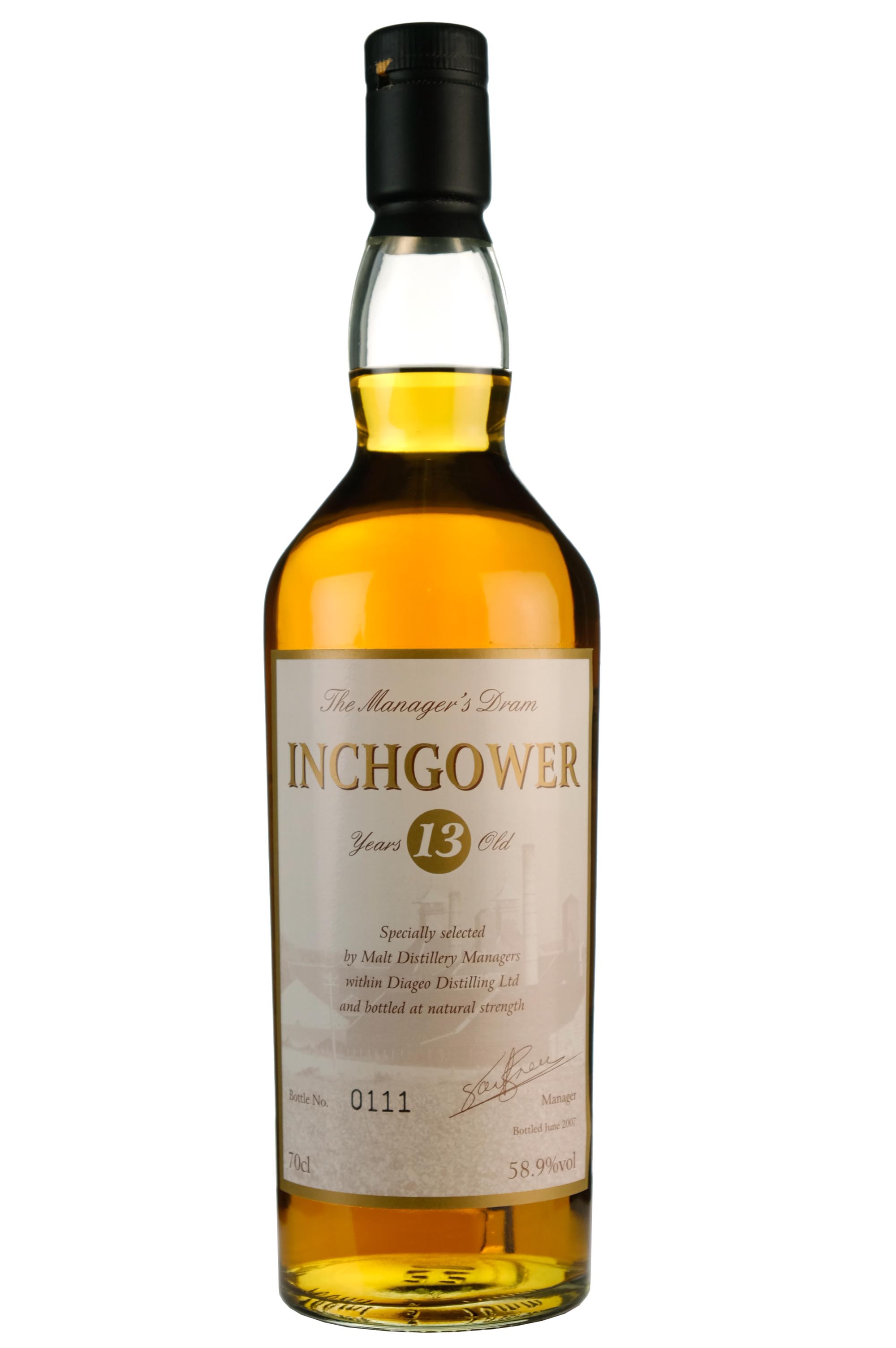 Inchgower 13 Year Old The Manager's Dram 2007 Release