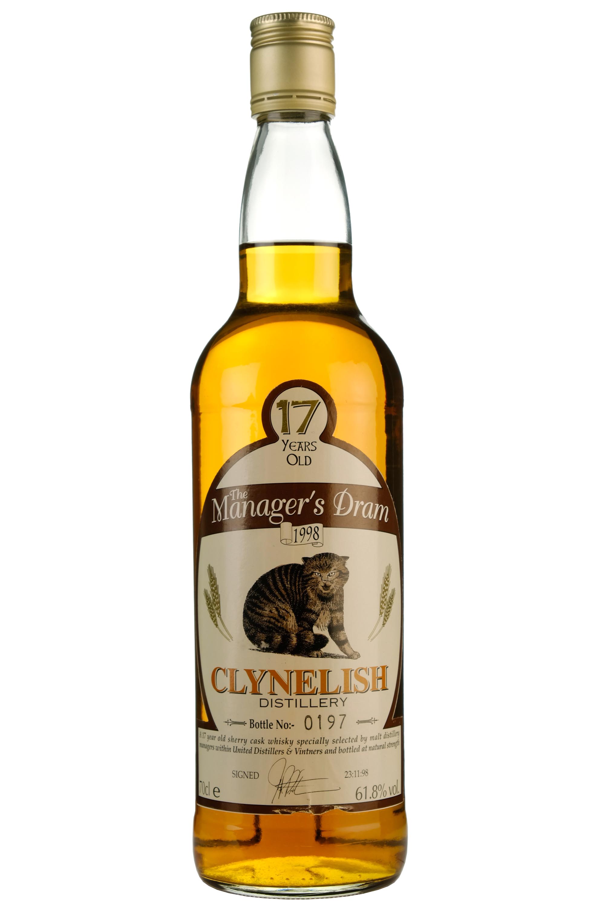 Clynelish 17 Year Old The Manager's Dram 1998 Release