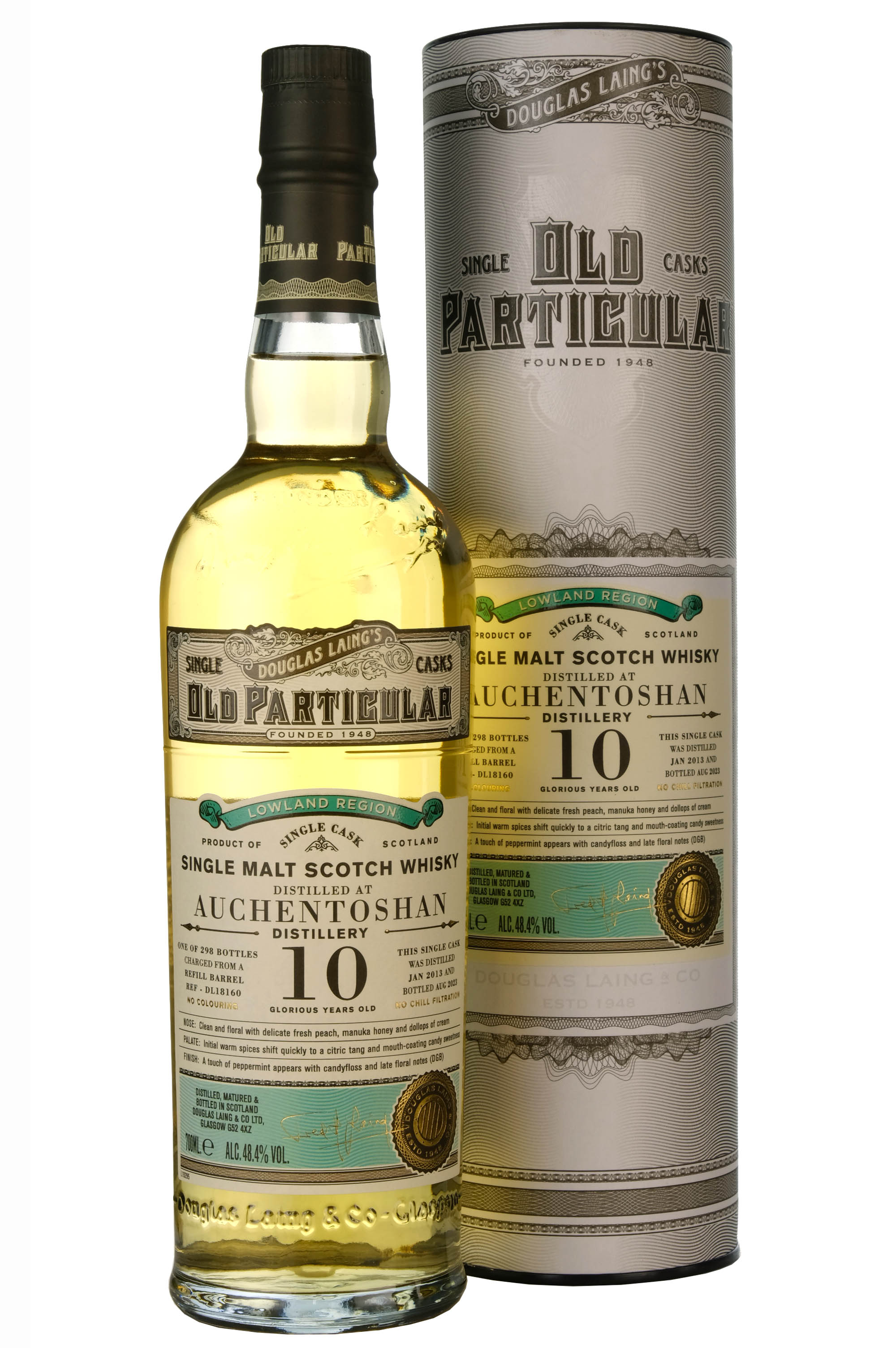 Auchentoshan 2013-2023 | 10 Year Old | Old Particular Single Cask DL18160