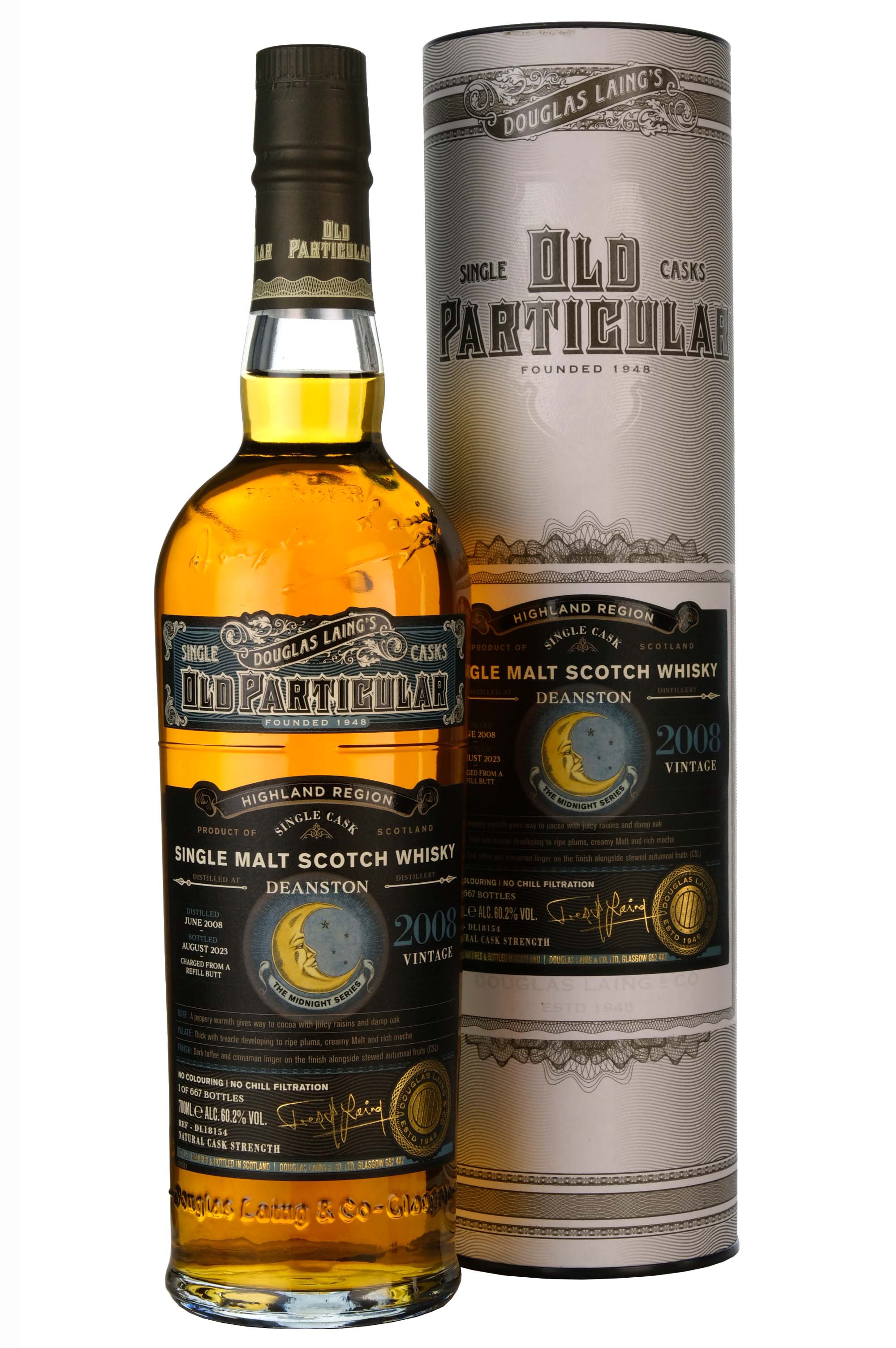 Deanston 2008-2023 | 15 Year Old | Old Particular Midnight Series | Single Cask DL18154