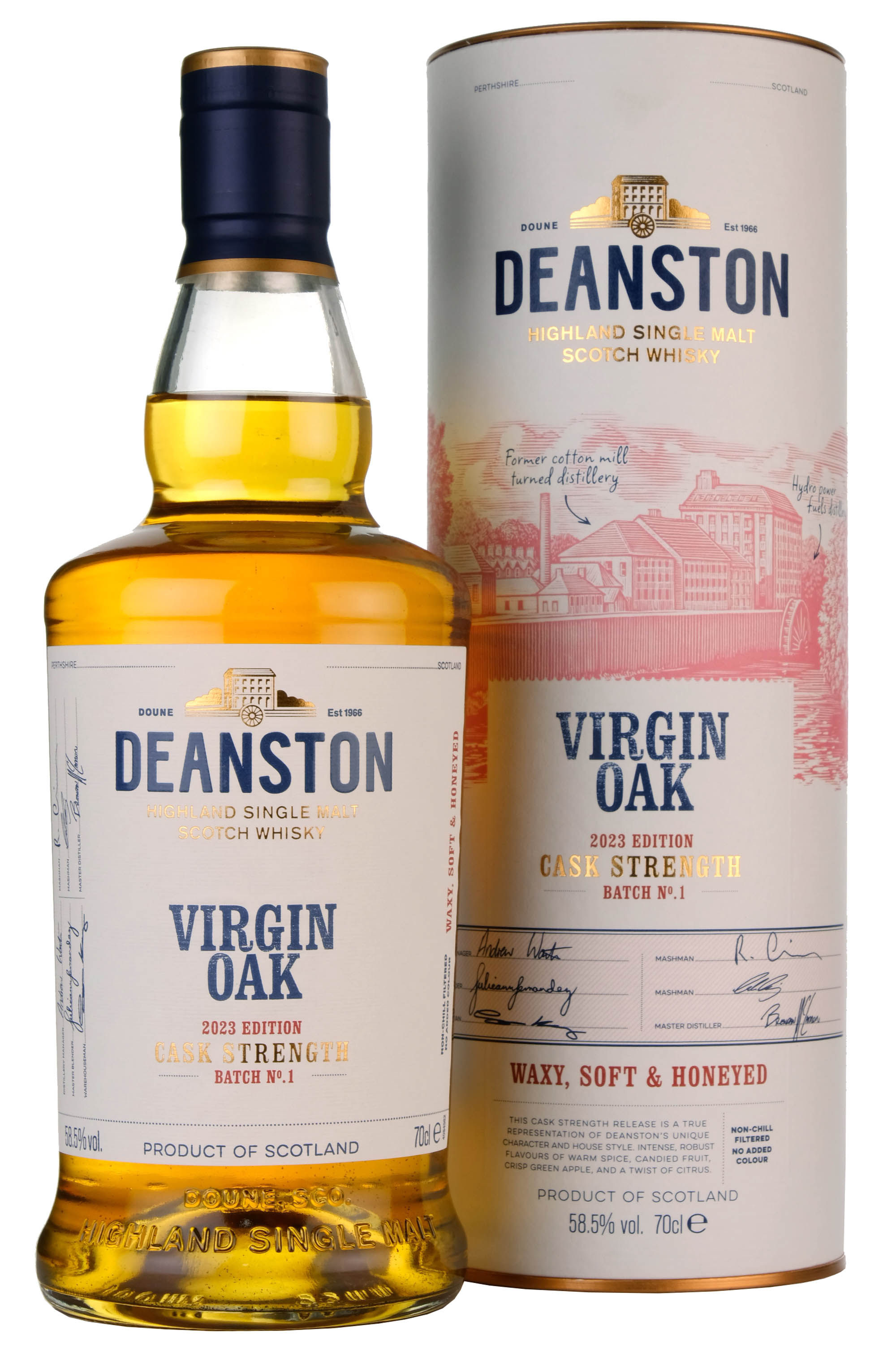 Deanston Virgin Oak Cask Strength Batch 1 Bottled 2023