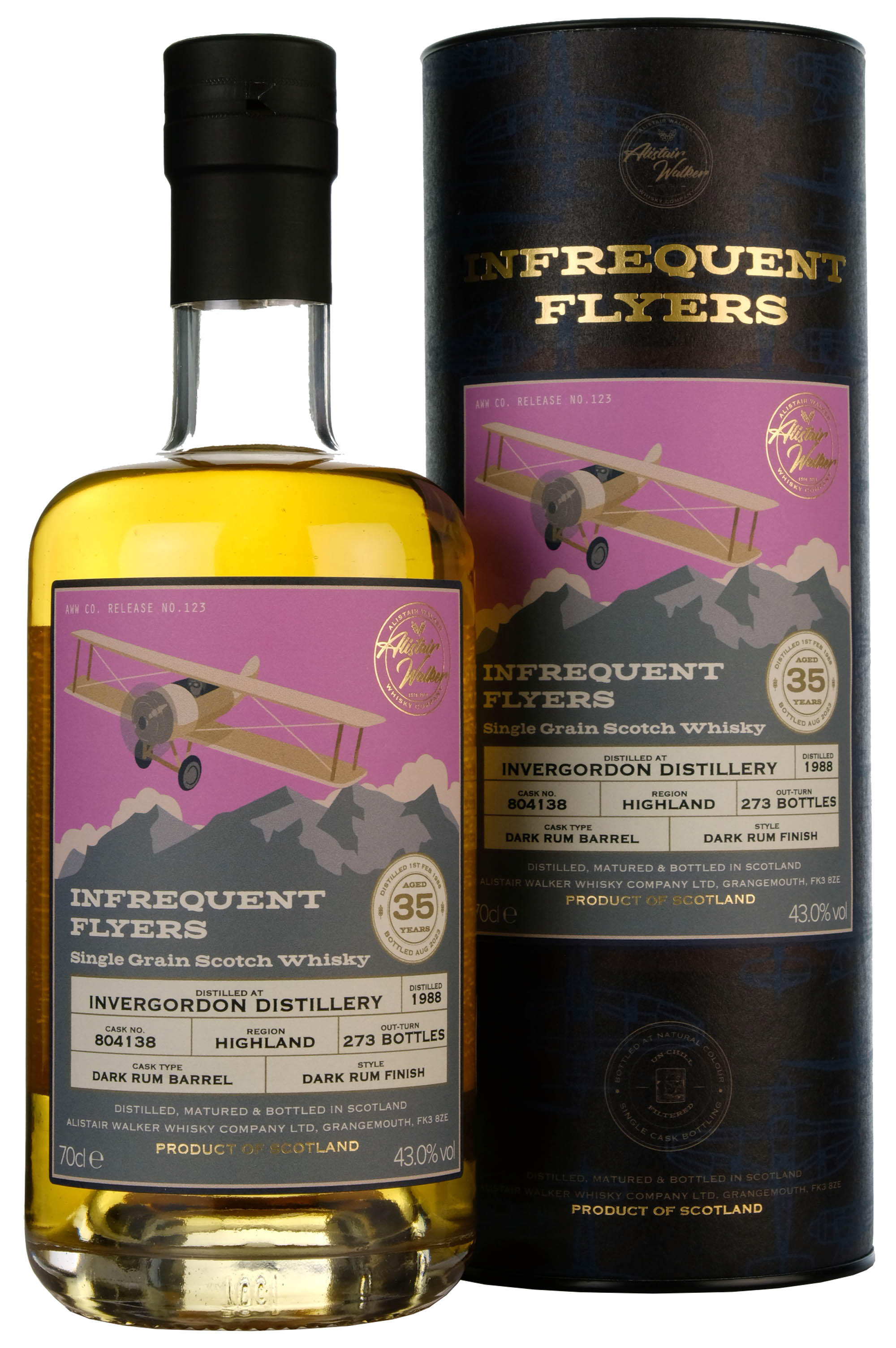 Invergordon 1988-2023 | 35 Year Old Infrequent Flyers | Single Cask 804138