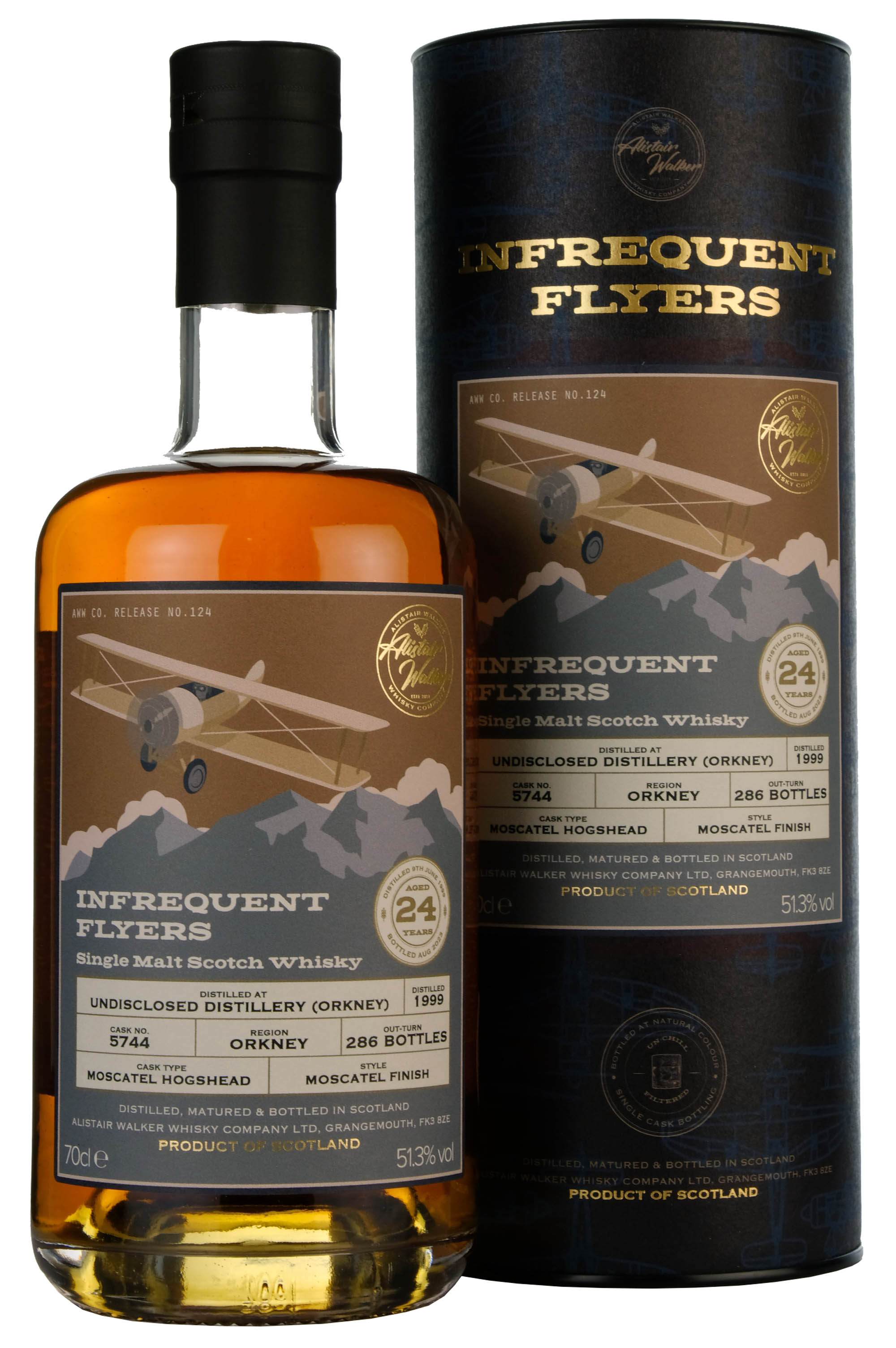 Undisclosed Orkney Distillery 1999-2023 | 24 Year Old Infrequent Flyers | Single Cask 5744
