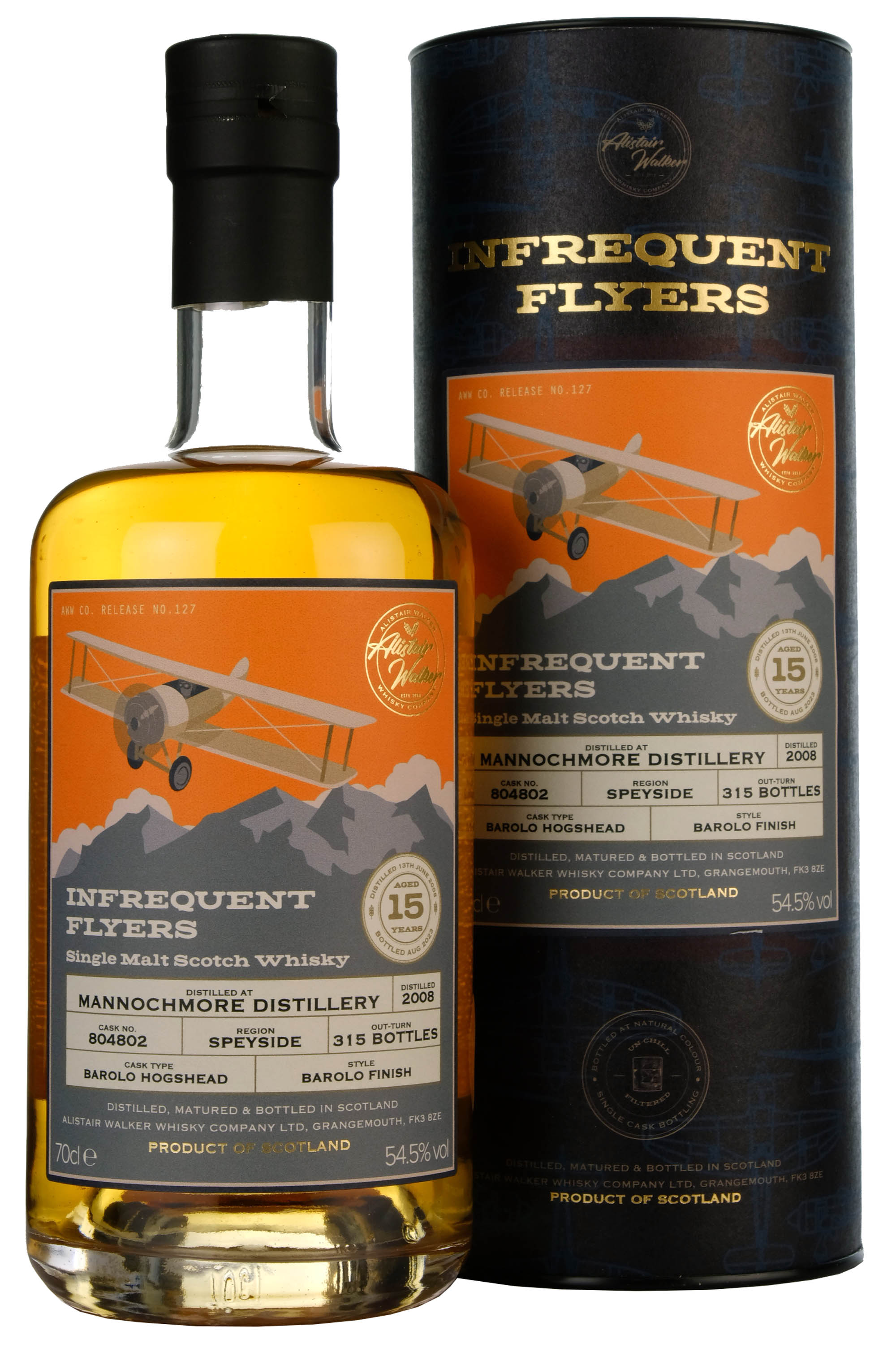 Mannochmore 2008-2023 | 15 Year Old Infrequent Flyers | Single Cask 804802