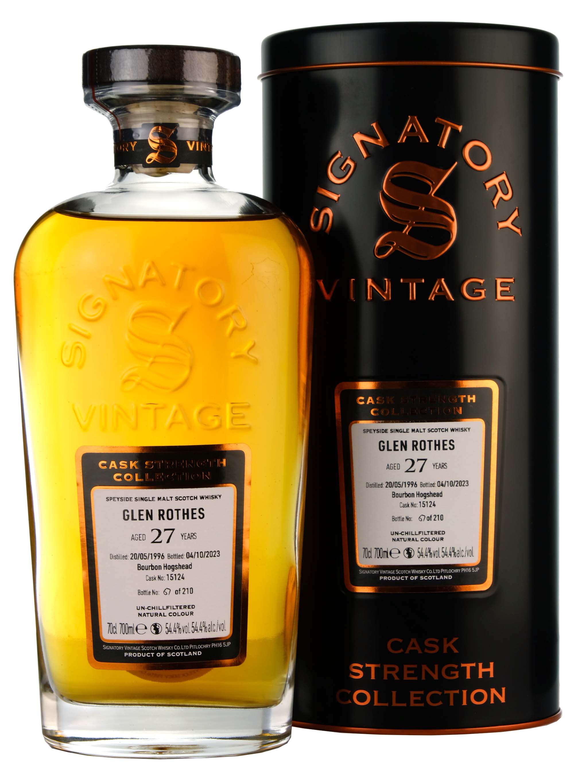 Glenrothes 1996-2023 | 27 Year Old Signatory Vintage Single Cask 15124