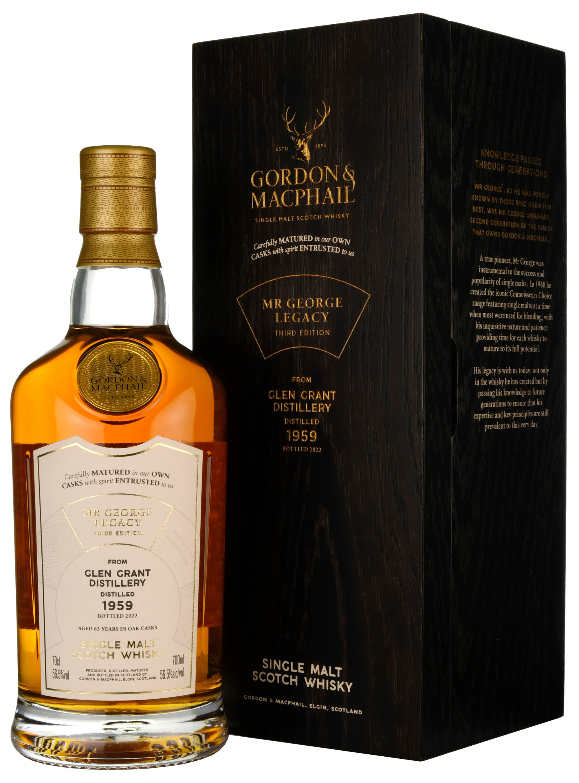 Glen Grant 1959-2022 | 63 Year Old Gordon & MacPhail Mr George Legacy Single Cask 3665 3rd Edition