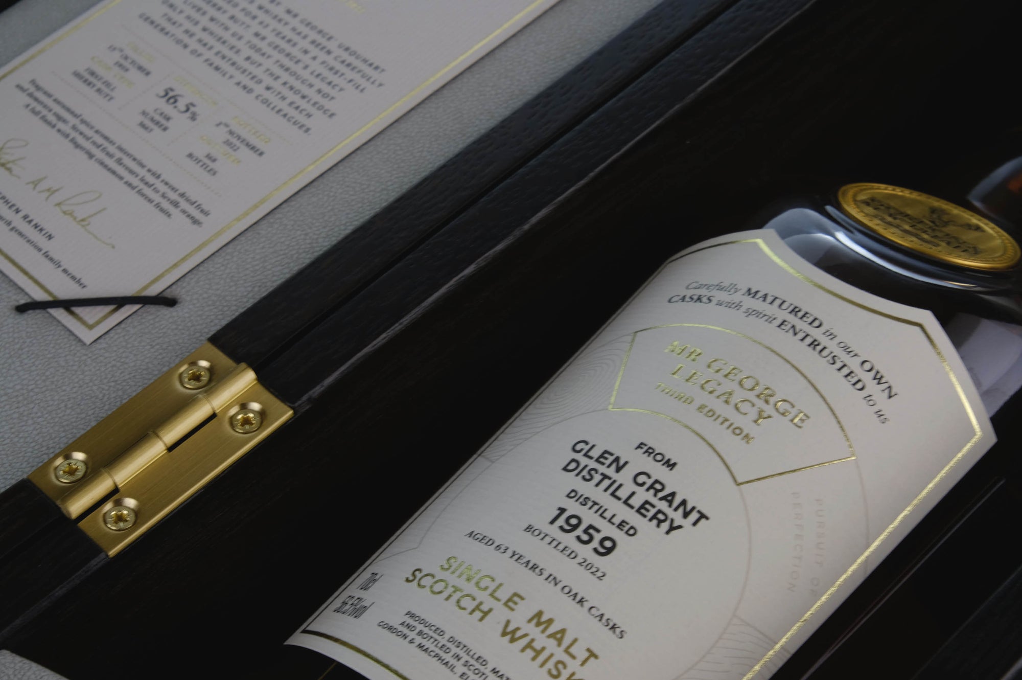 Glen Grant 1959-2022 | 63 Year Old Gordon & MacPhail Mr George Legacy Single Cask 3665 3rd Edition