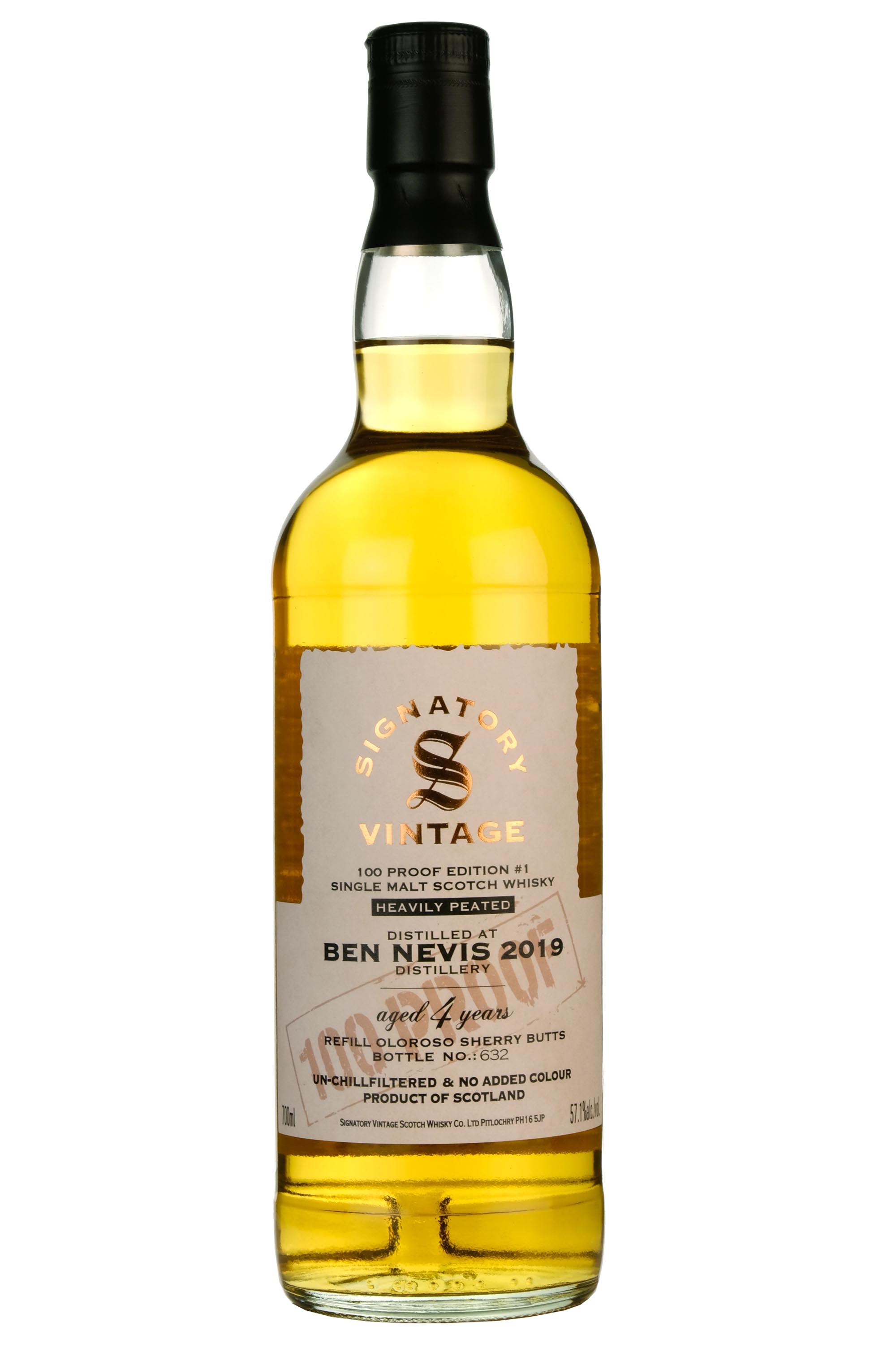Ben Nevis 2019-2023 | 4 Year Old Signatory Vintage | 100 Proof Edition 1