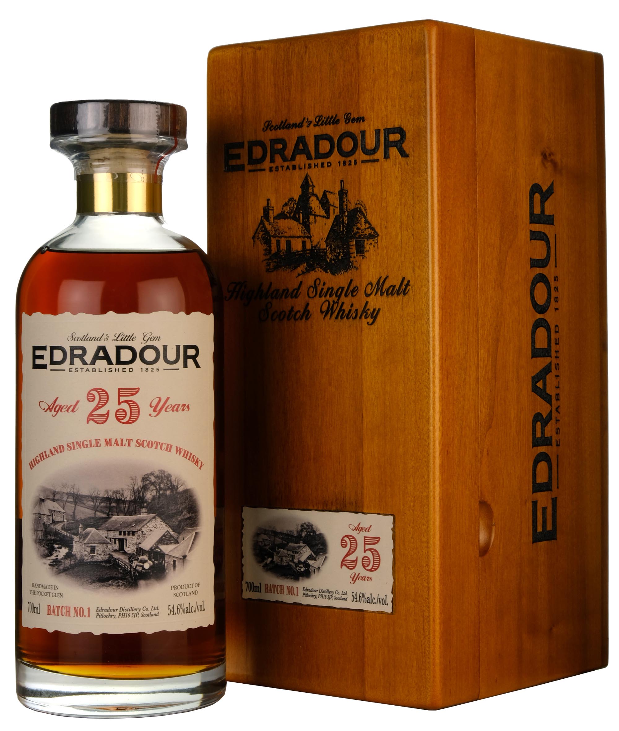 Edradour 25 Year Old Ibisco Decanter Small Batch 1 Bottled 2023