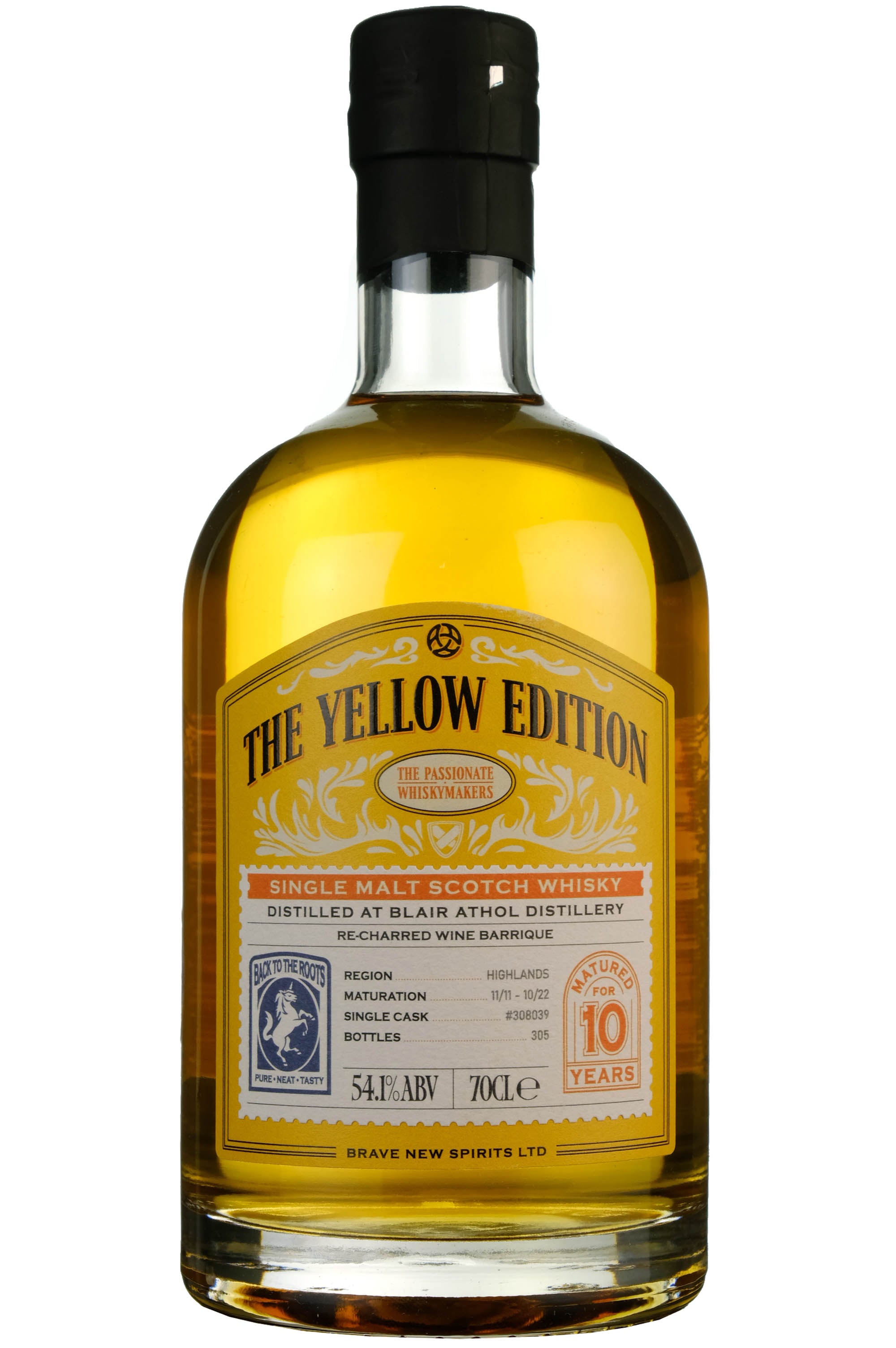 Blair Athol 2011-2022 | 10 Year Old Brave New Spirits The Yellow Edition Single Cask 308039