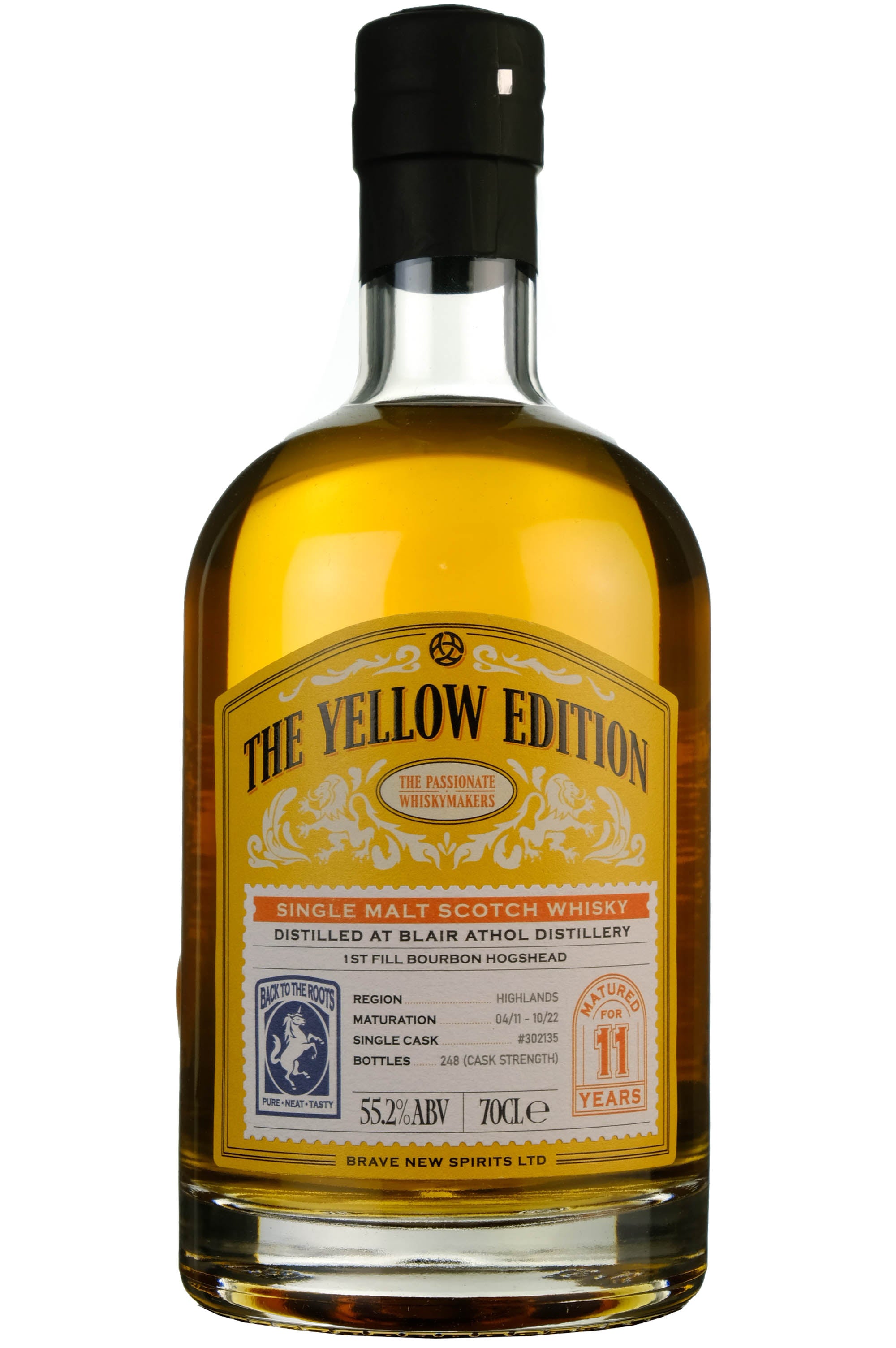 Blair Athol 2011-2022 | 11 Year Old Brave New Spirits The Yellow Edition Single Cask 302135