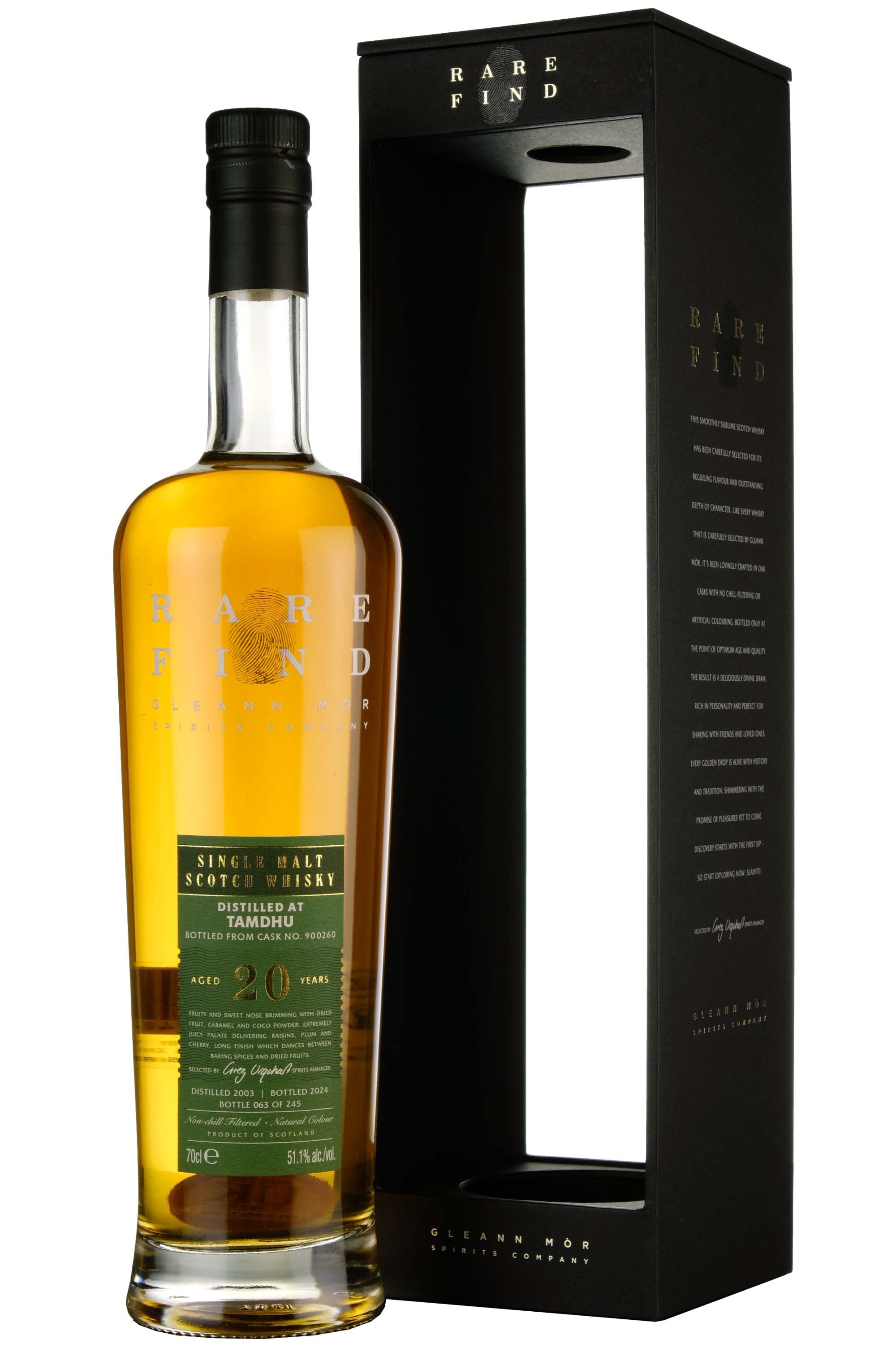 Tamdhu 2003-2024 | 20 Year Old Gleann Mor Rare Find Single Cask 900260