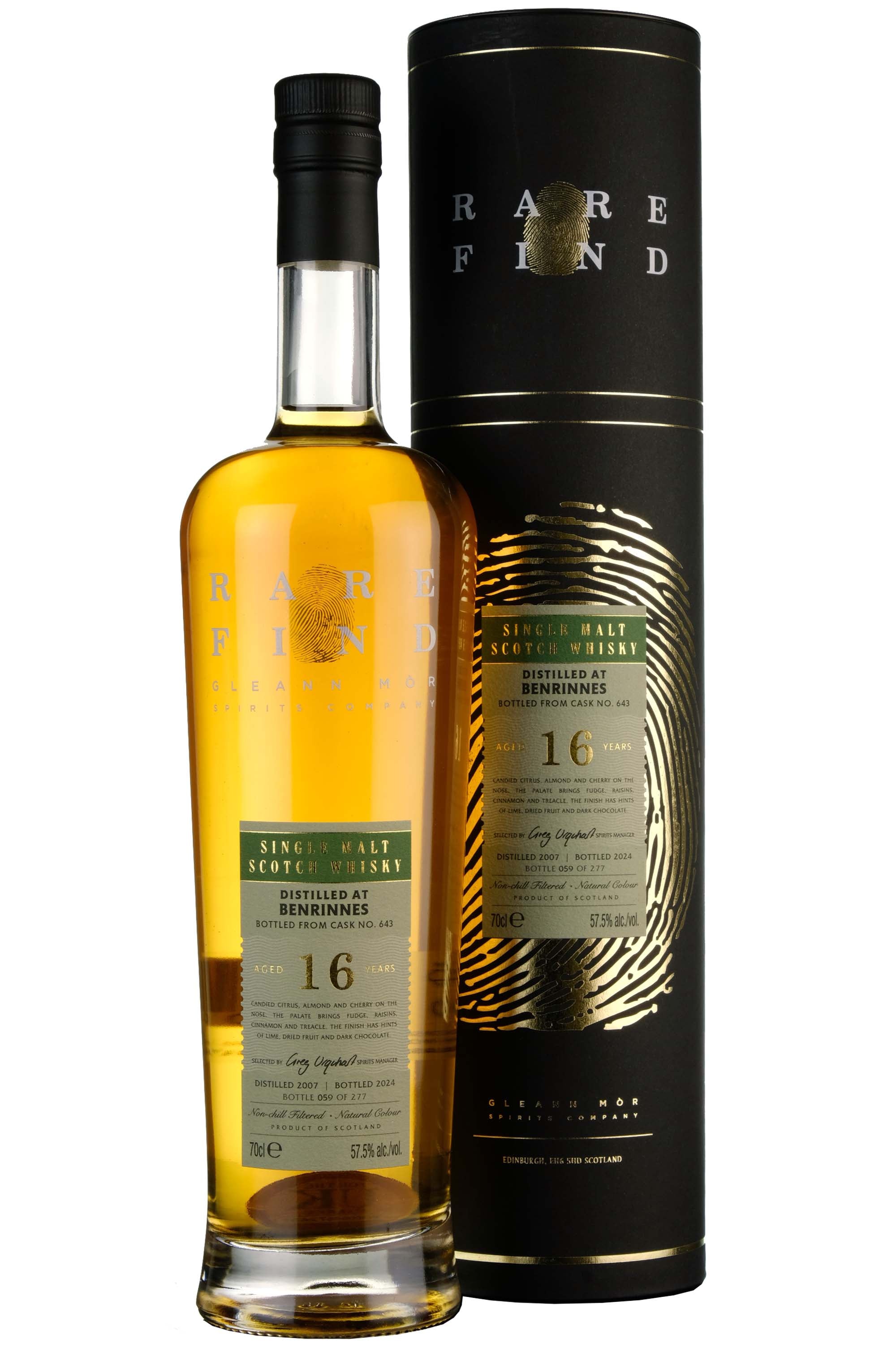 Benrinnes 2007-2024 | 16 Year Old Gleann Mor Rare Find Single Cask 643