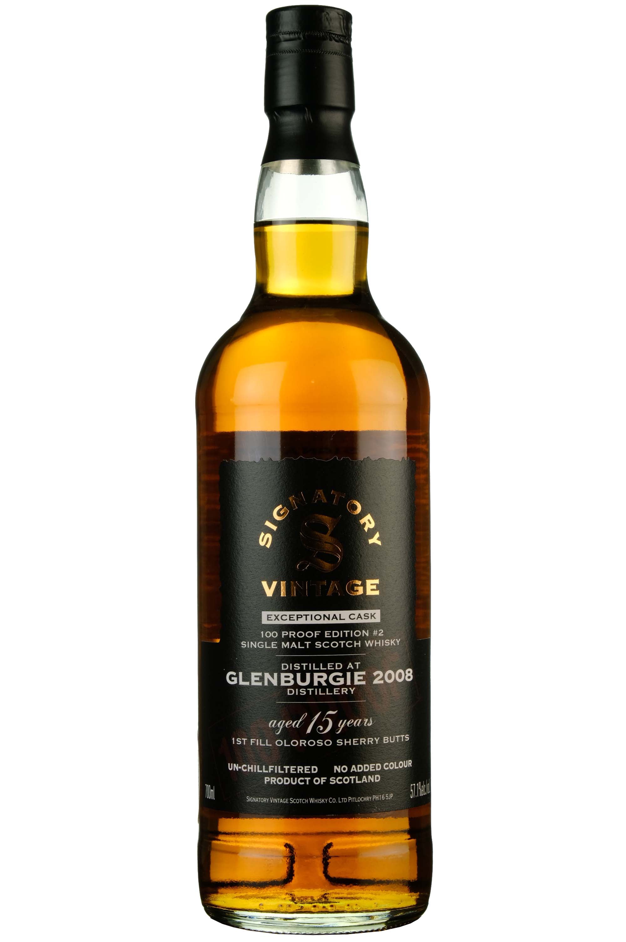 Glenburgie 2008-2024 | 15 Year Old Signatory Vintage Exceptional Cask 100 Proof Edition 2