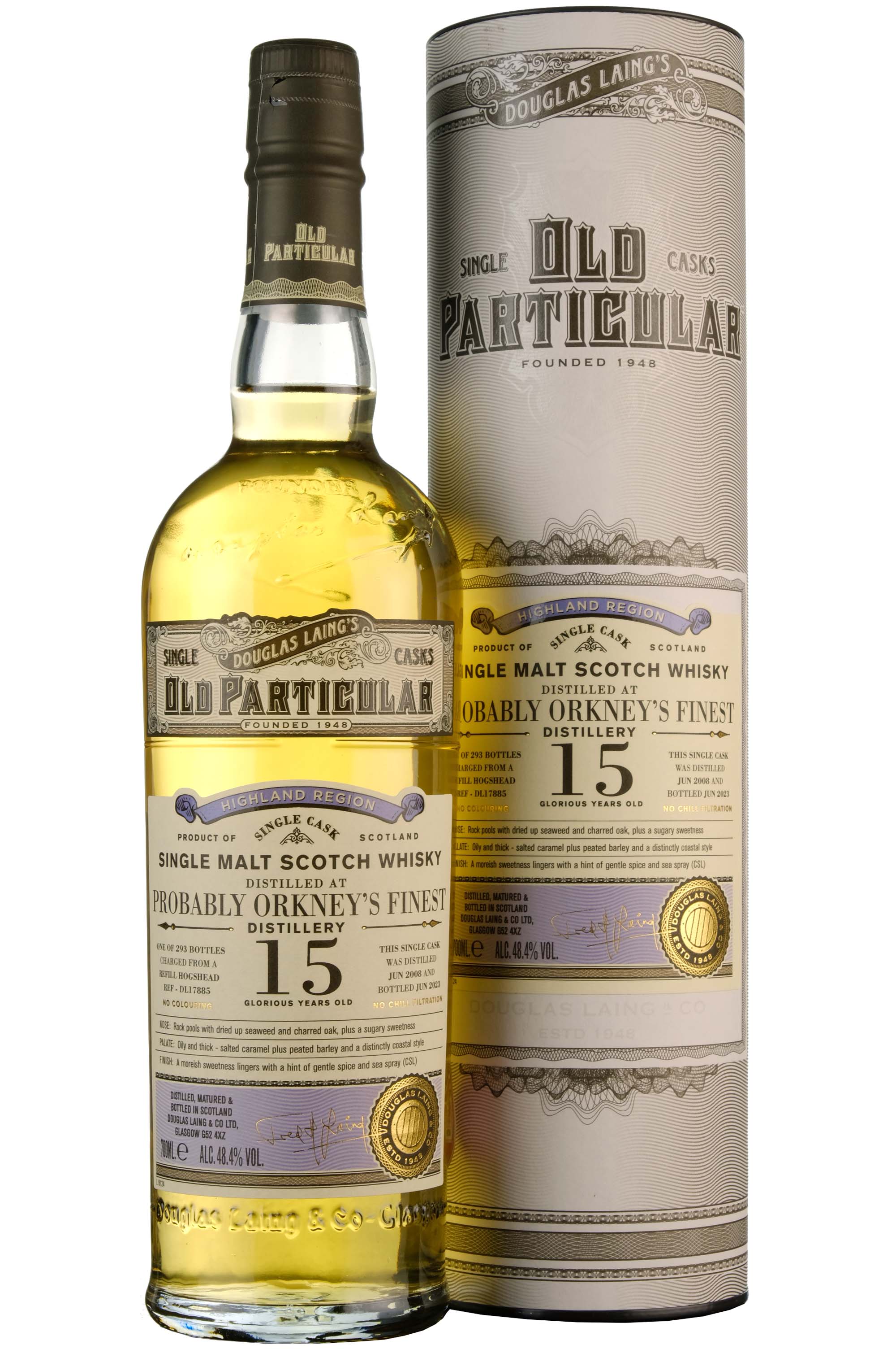 Probably Orkney's Finest 2008-2023 | 15 Year Old Douglas Laing Old Particular Single Cask DL17885