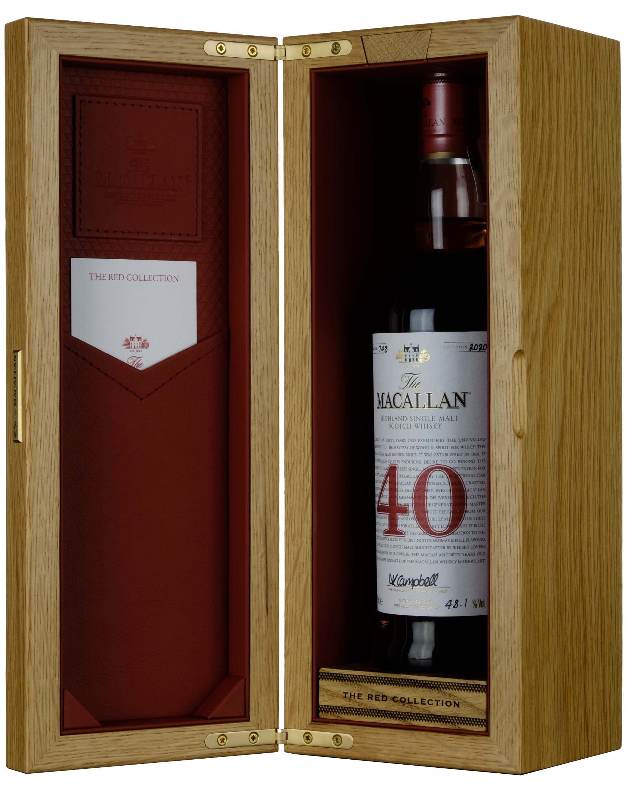 Macallan 40 Year Old The Red Collection Bottled 2020 - Whisky