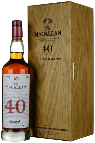 THE MACALLAN 40年 700ml 空瓶 1本 化粧箱1個 THE MACALLAN 40年 700ml 空瓶 1本 化粧箱1個